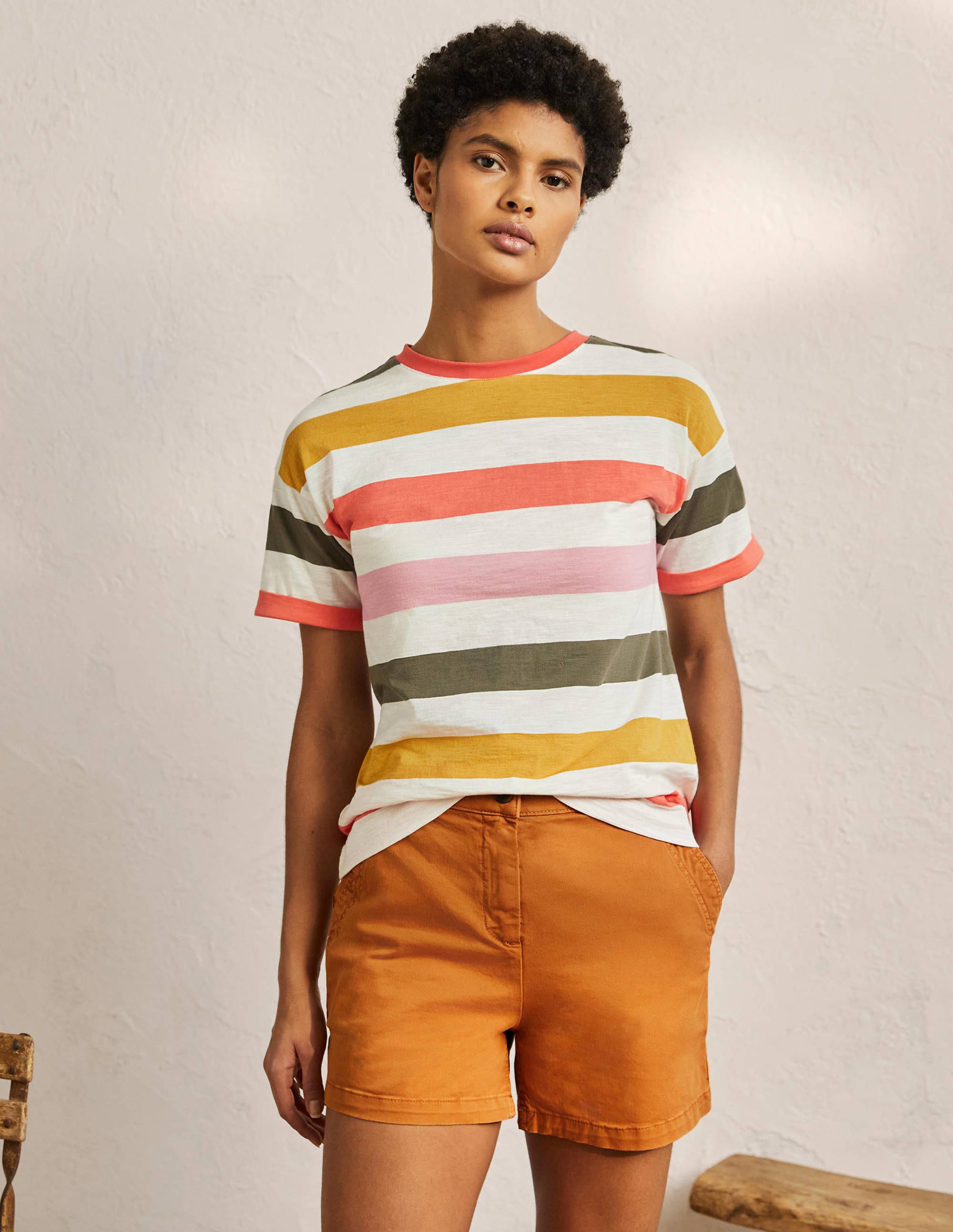 Classic Chino Shorts-Teak Wood Brown - Image 1