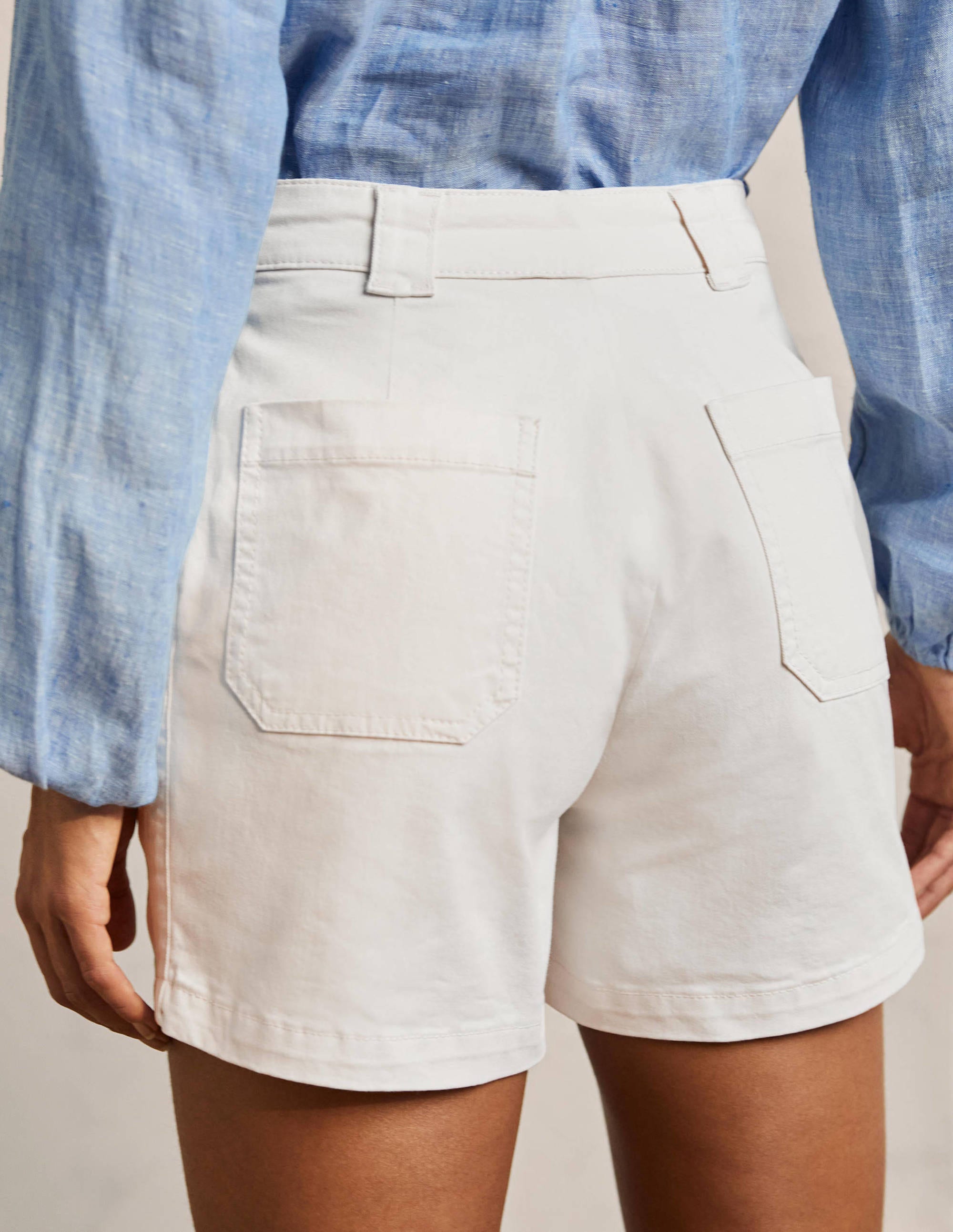 Classic Chino Shorts-Ecru - Image 3