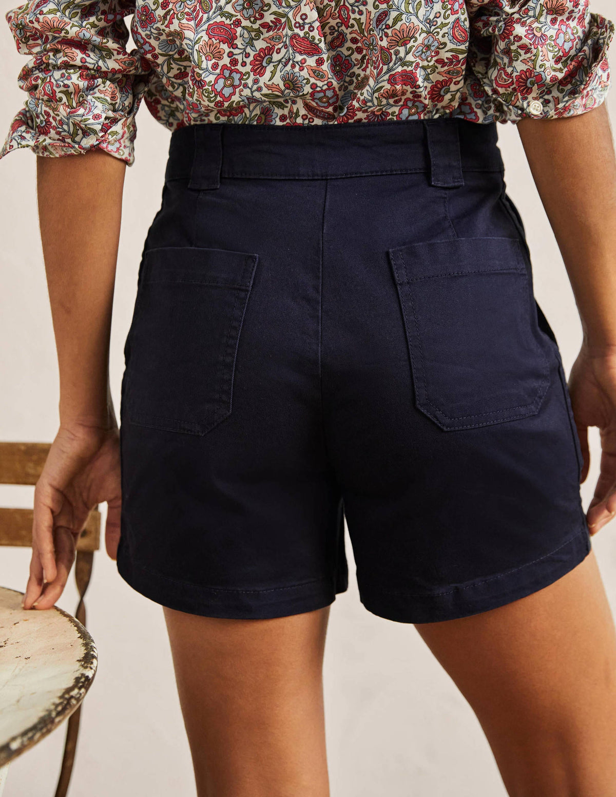 Classic Chino Shorts-Navy - Image 3