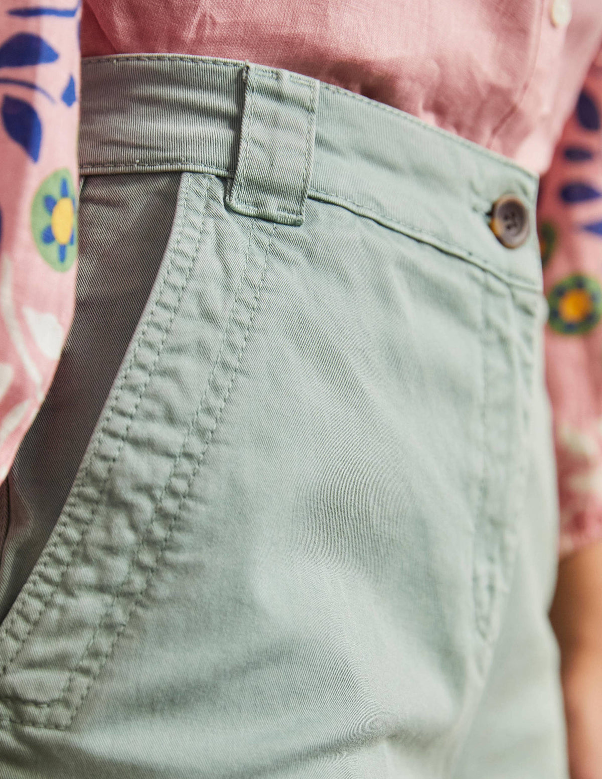 Classic Chino Shorts-Iceberg Green - Image 2