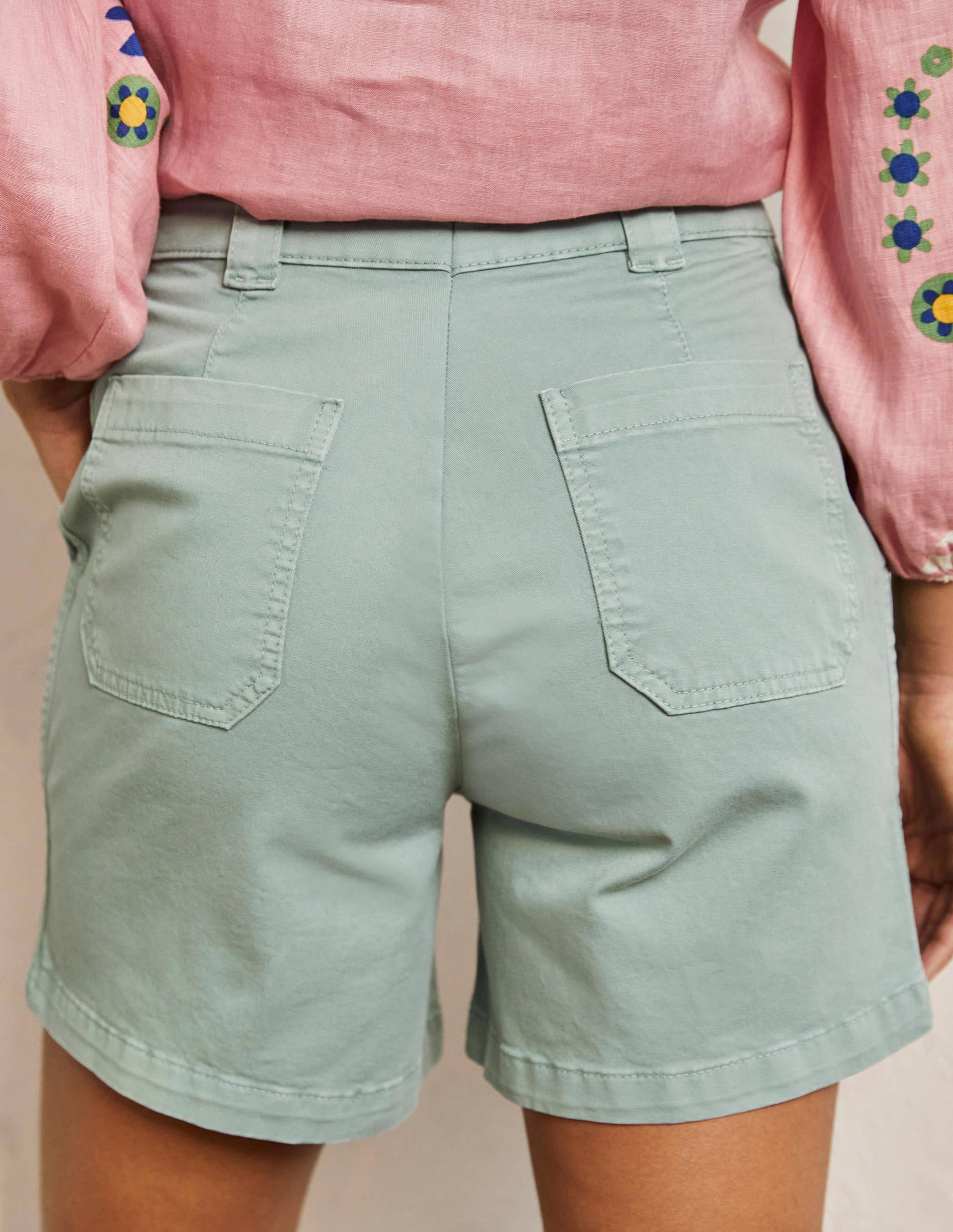 Classic Chino Shorts-Iceberg Green - Image 3