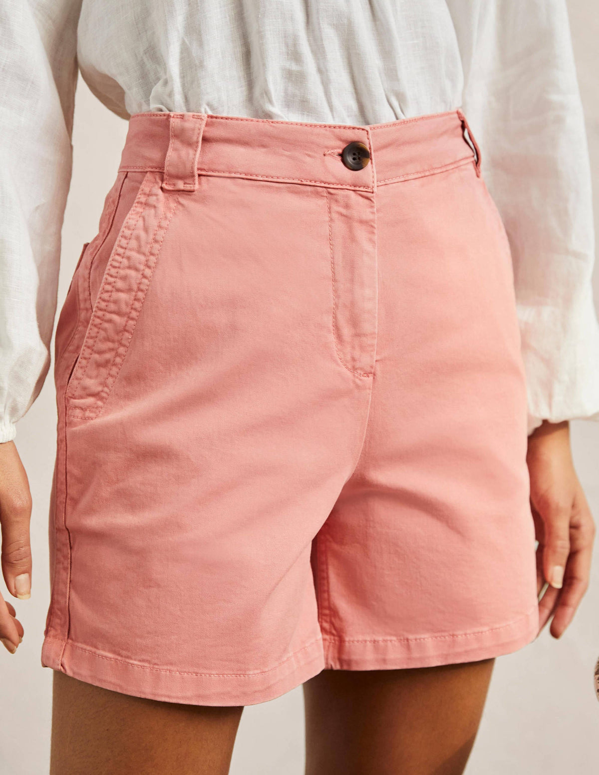 Classic Chino Shorts-Mauve Flower Pink-4