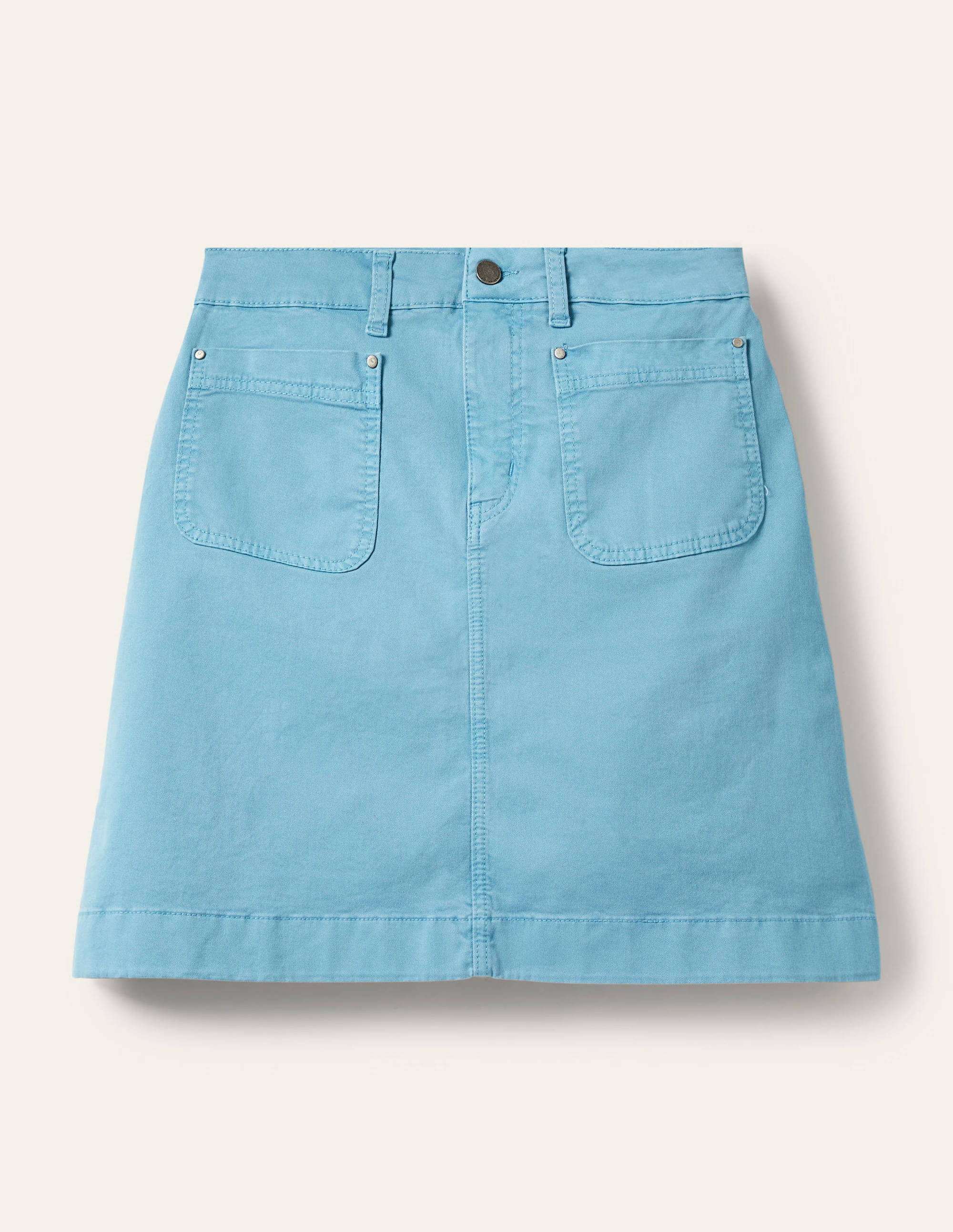 Patch Pocket Skirt-Mountain Spring Blue - Image 5