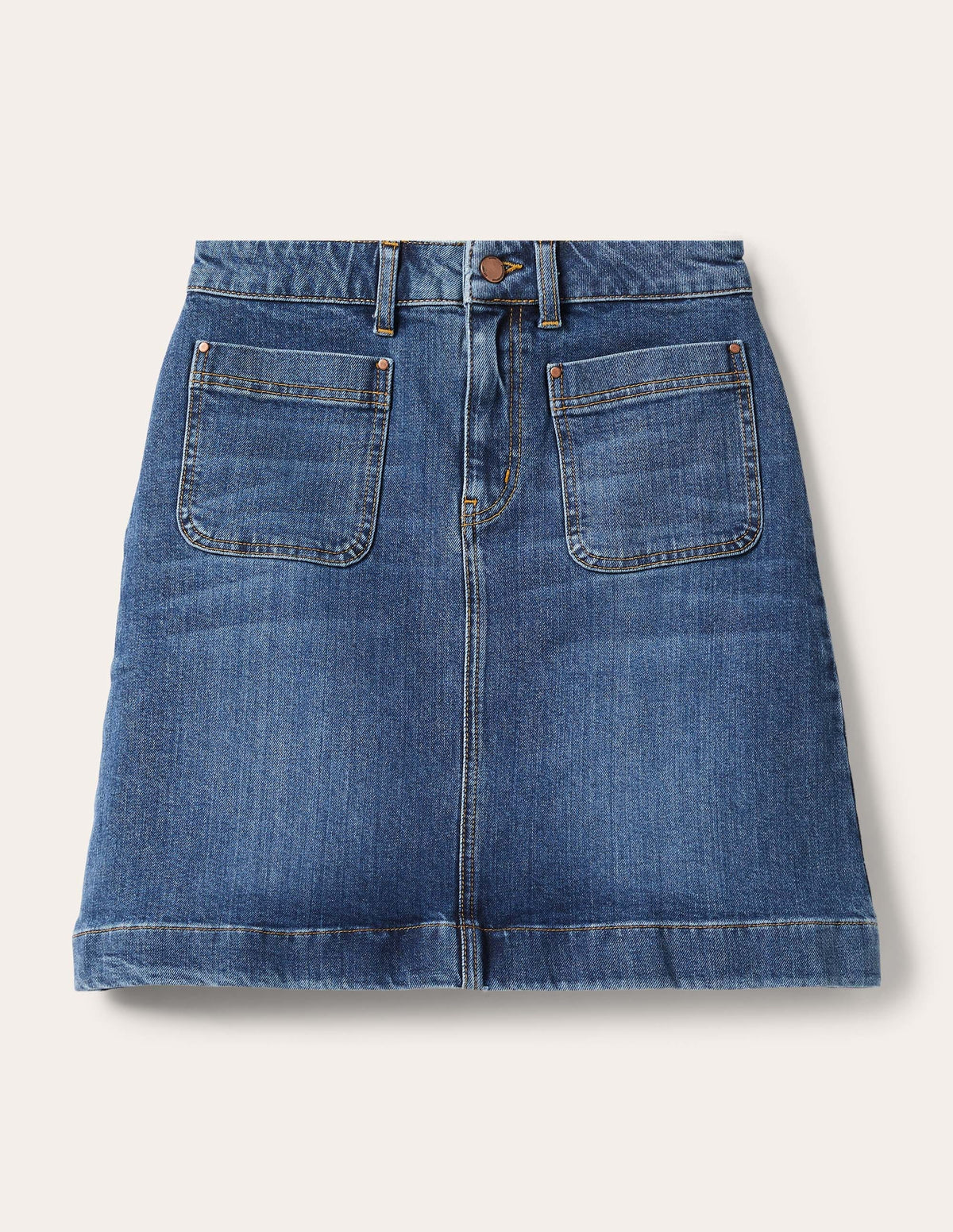 Patch Pocket Skirt-Mid Vintage - Image 5