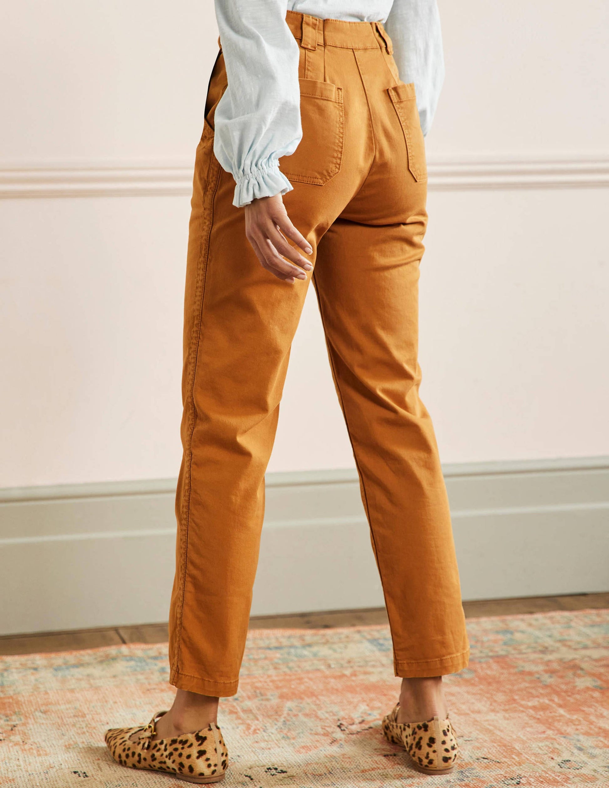 Classic Chino Pants-Teak Wood Brown-3