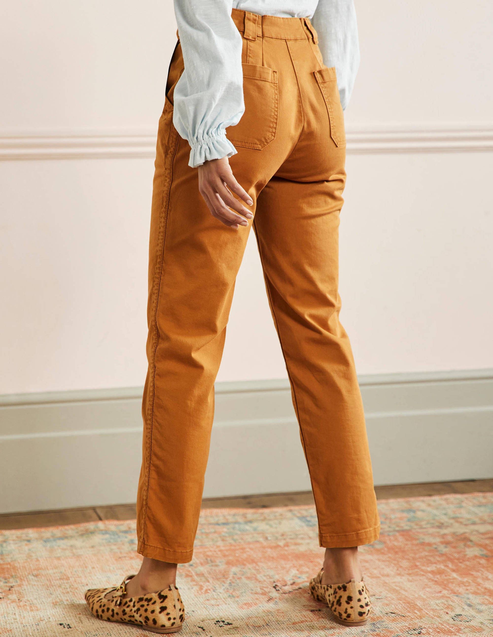 Classic Chino Pants-Teak Wood Brown - Image 3