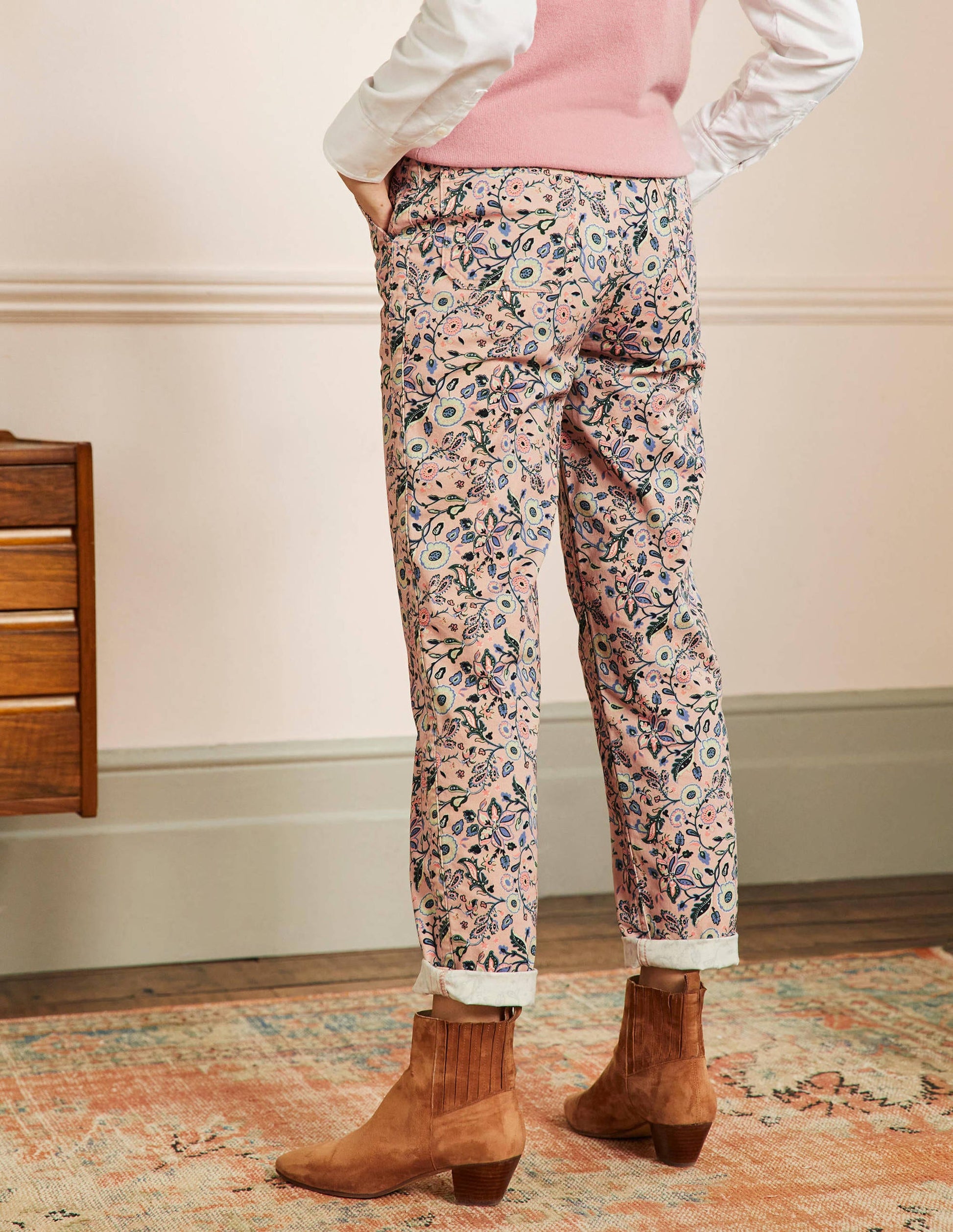 Classic Chino Pants-Milkshake, Opulent Paradise-3