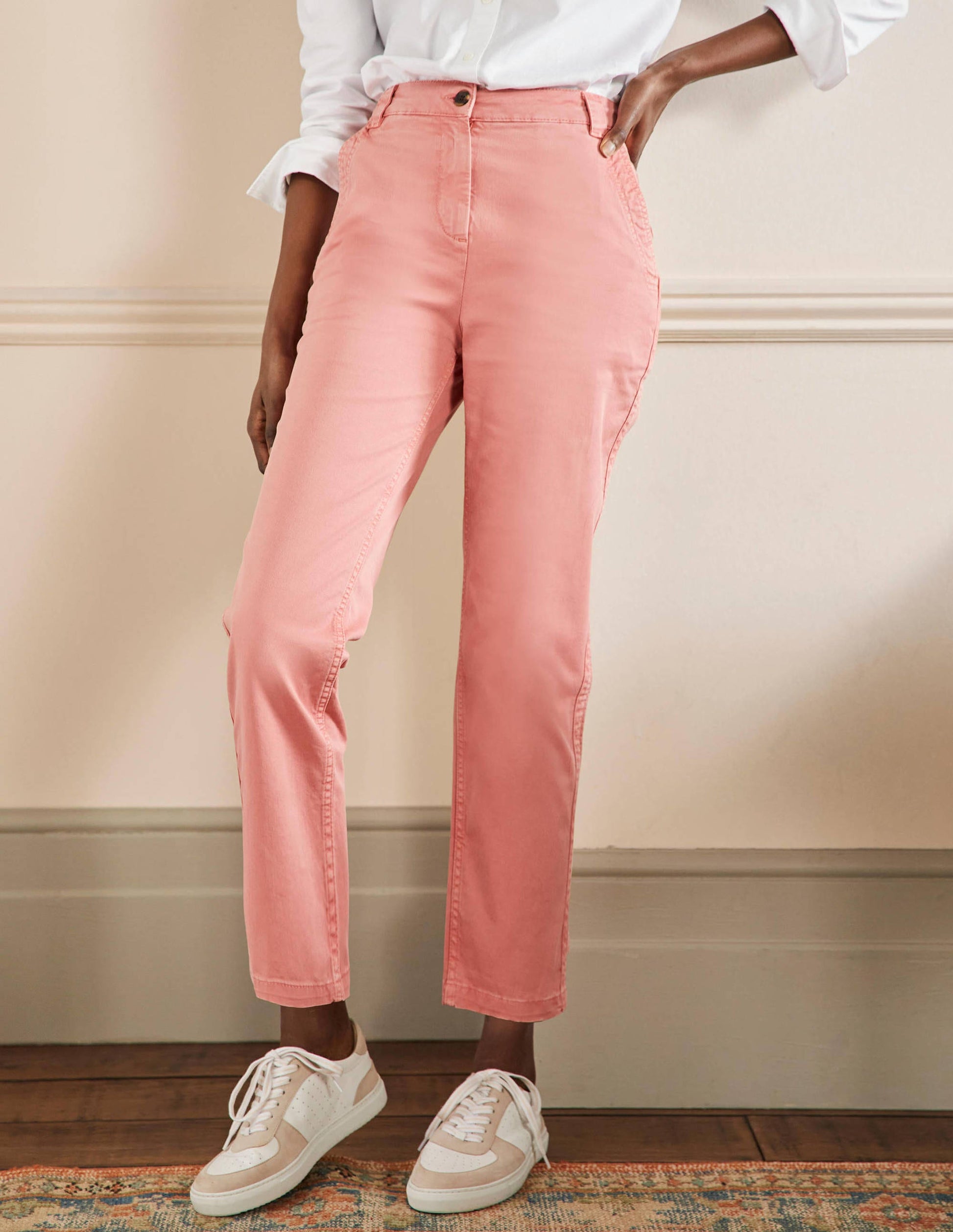 Classic Chino Pants-Mauve Flower Pink-4