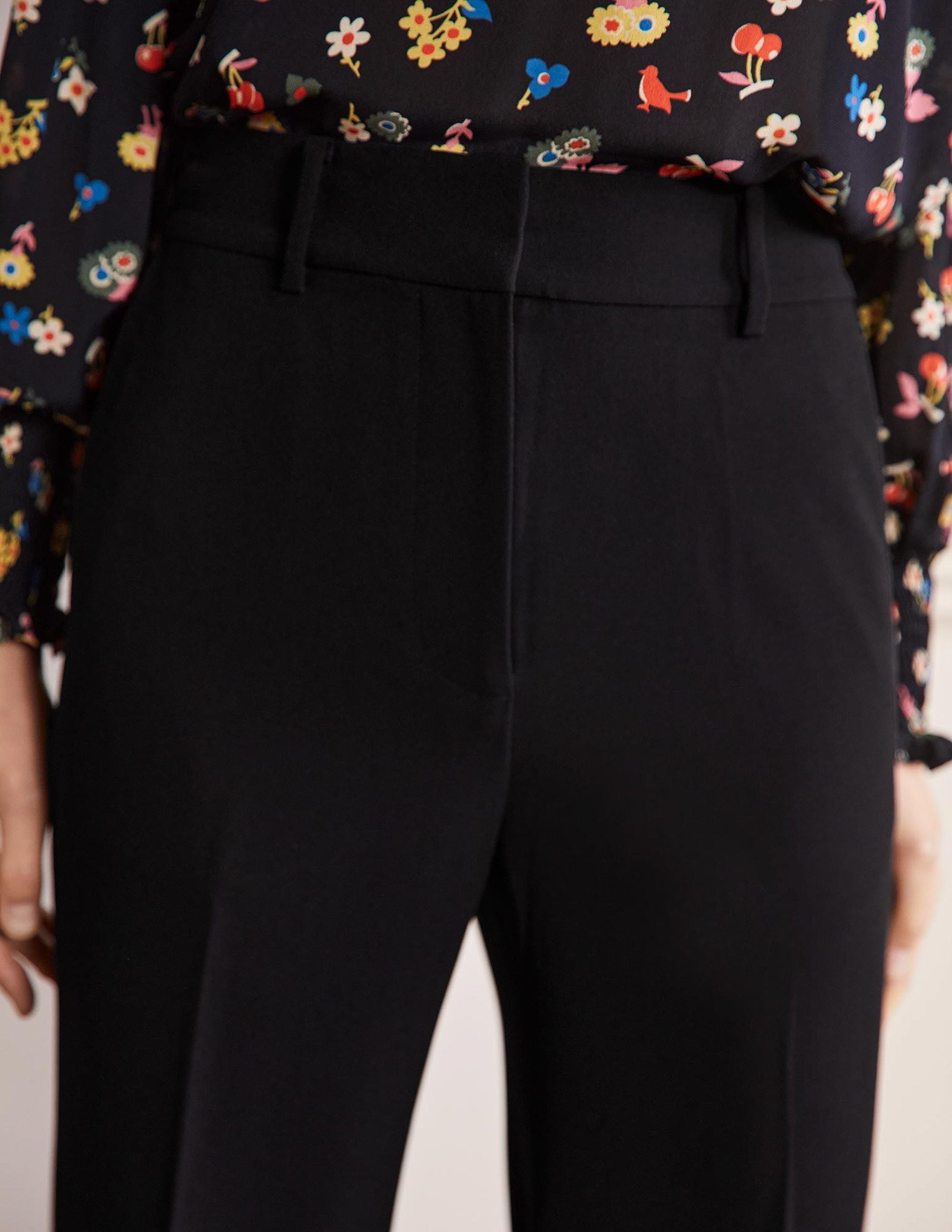 Relaxed Bootcut Pants-Black - Image 2