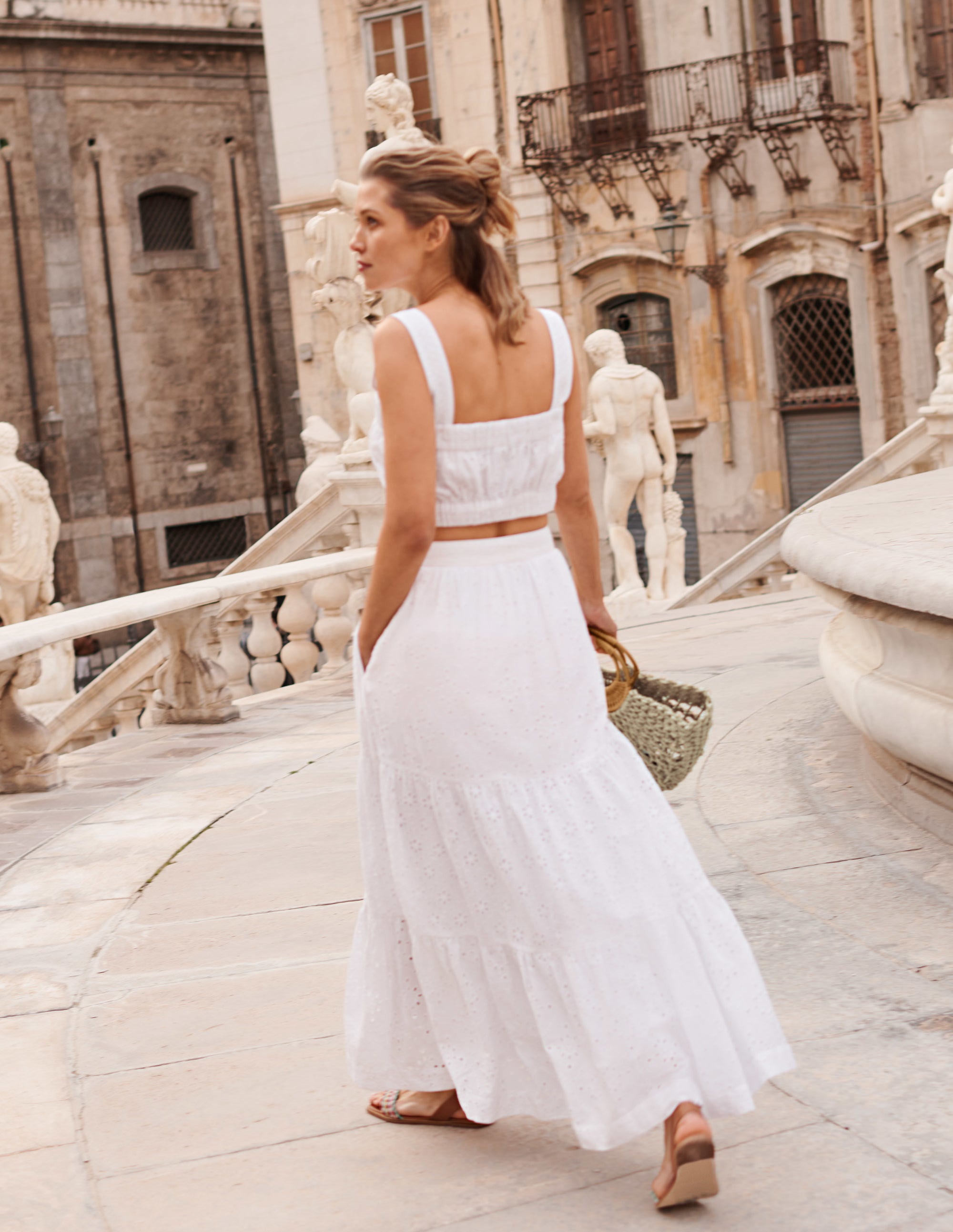 Hazel Broderie Maxi Skirt-White, Broderie - Image 7