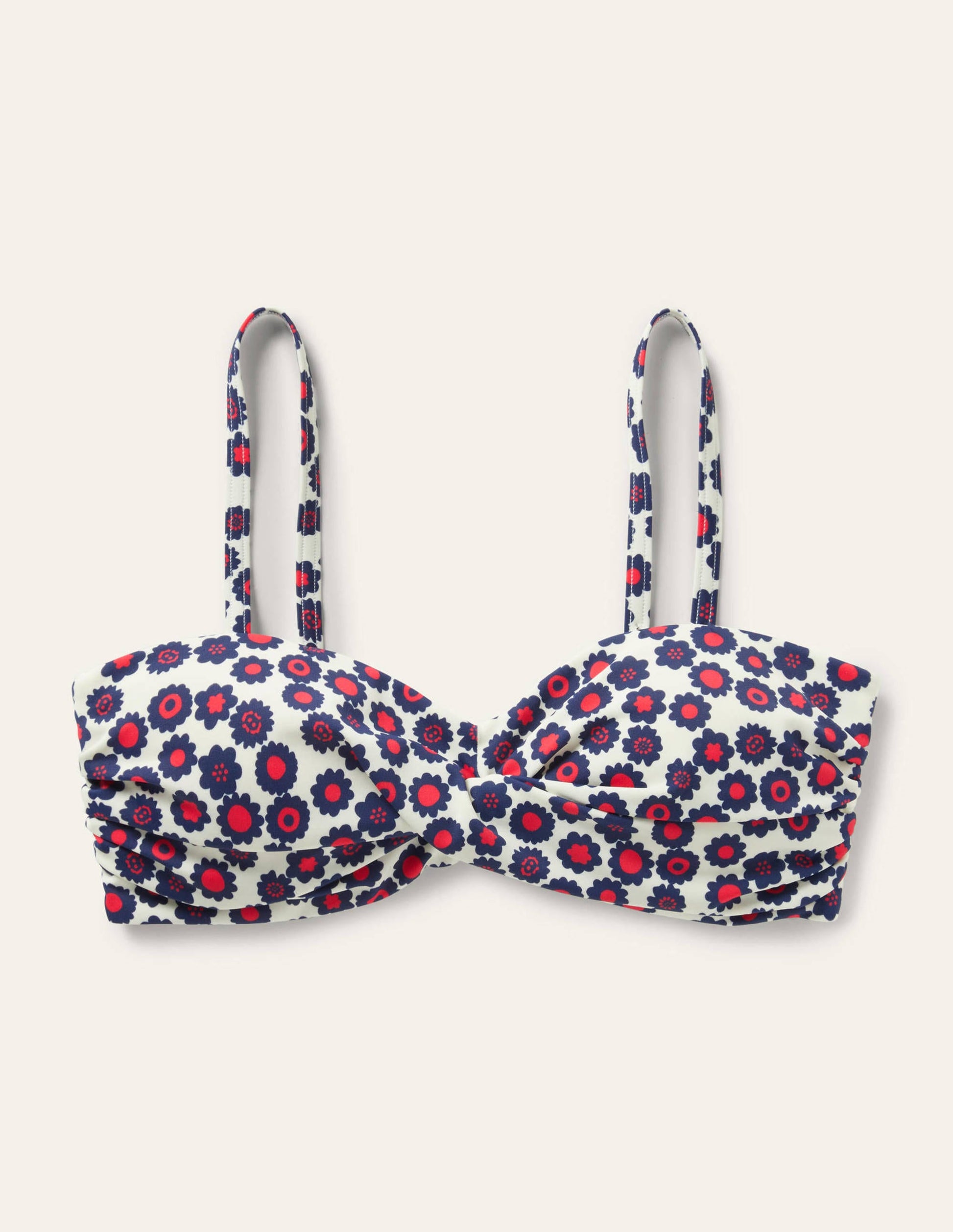 Catania Cup-size Bikini Top-Ivory, Ditsy Swirl-5