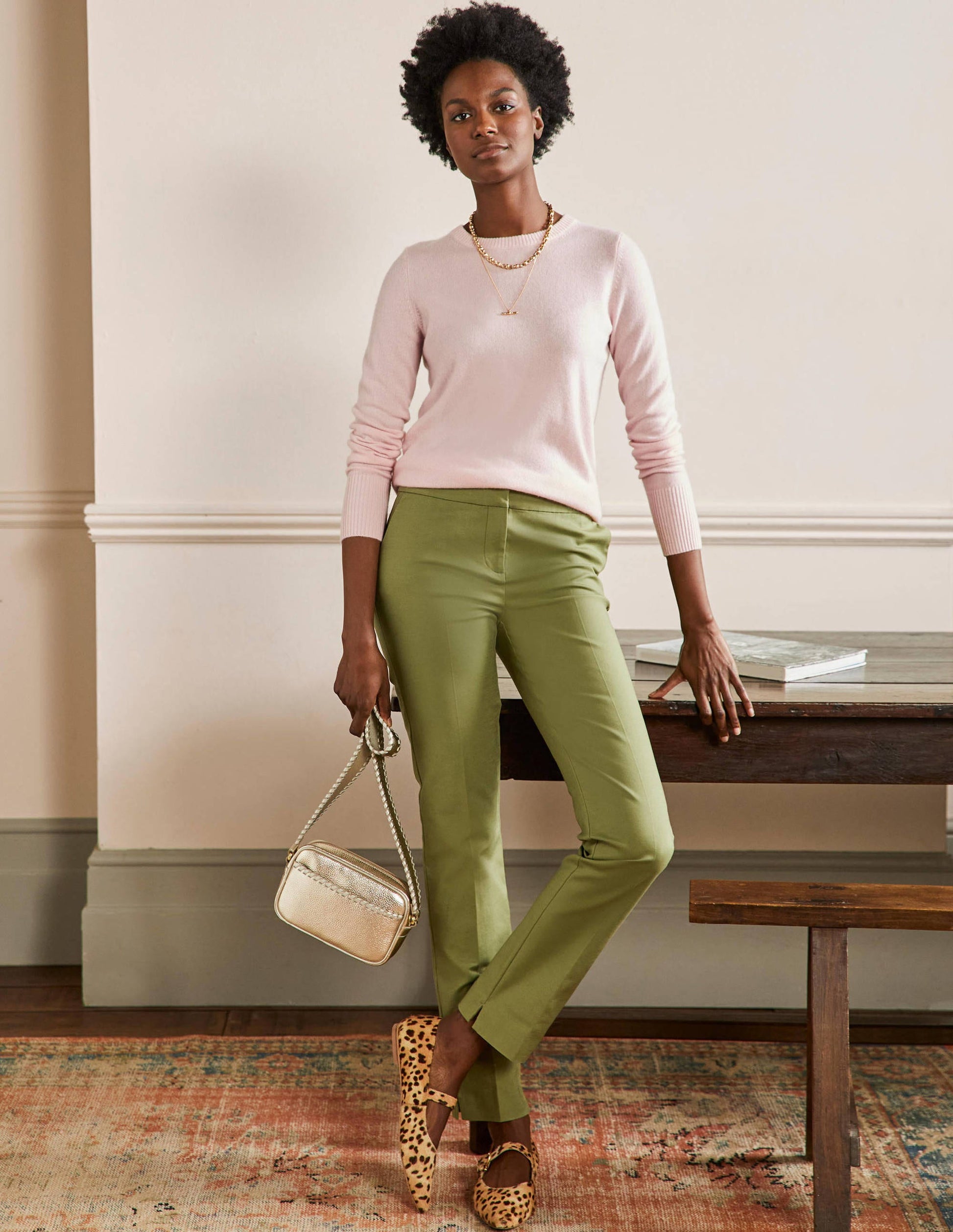 Richmond Pants-Pea Green-1