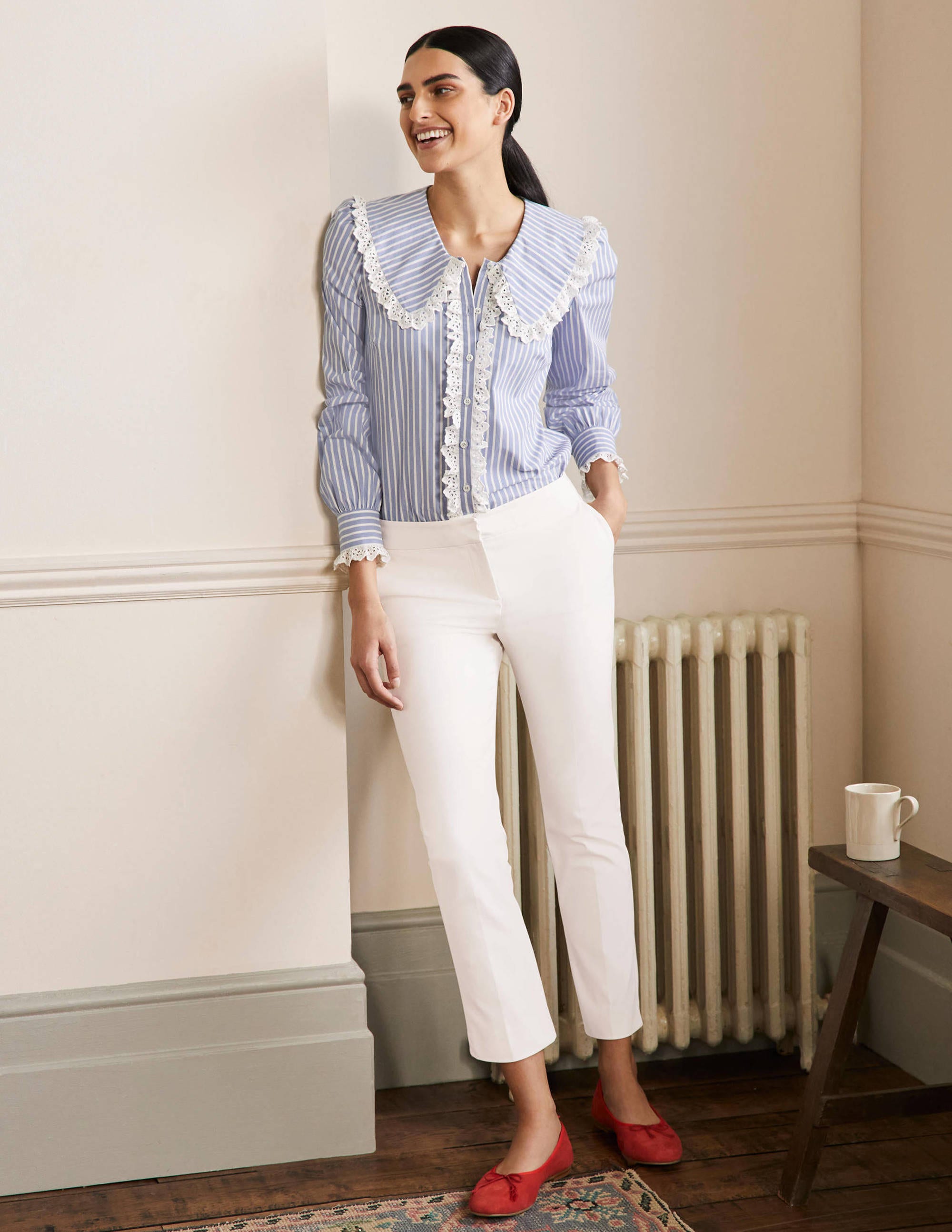 Richmond 7/8 Pants-Ivory - Image 1