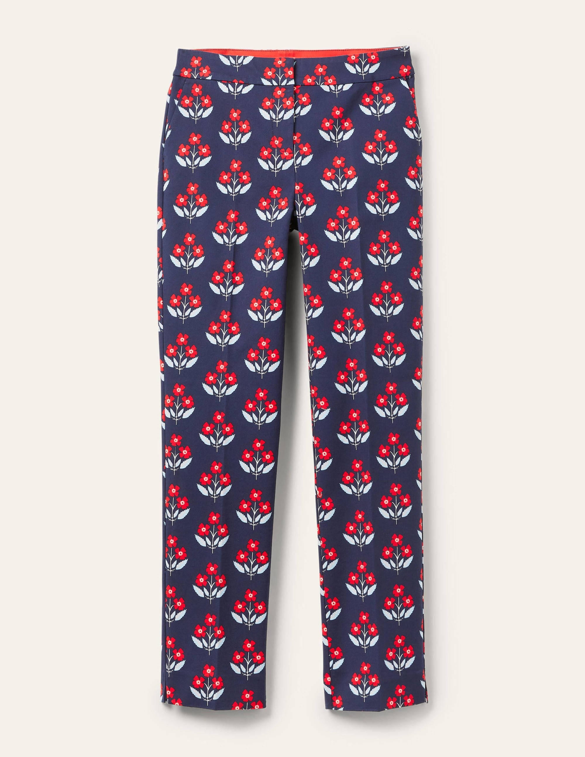 Richmond 7/8 Pants-Navy, Blossoming Bud - Image 5