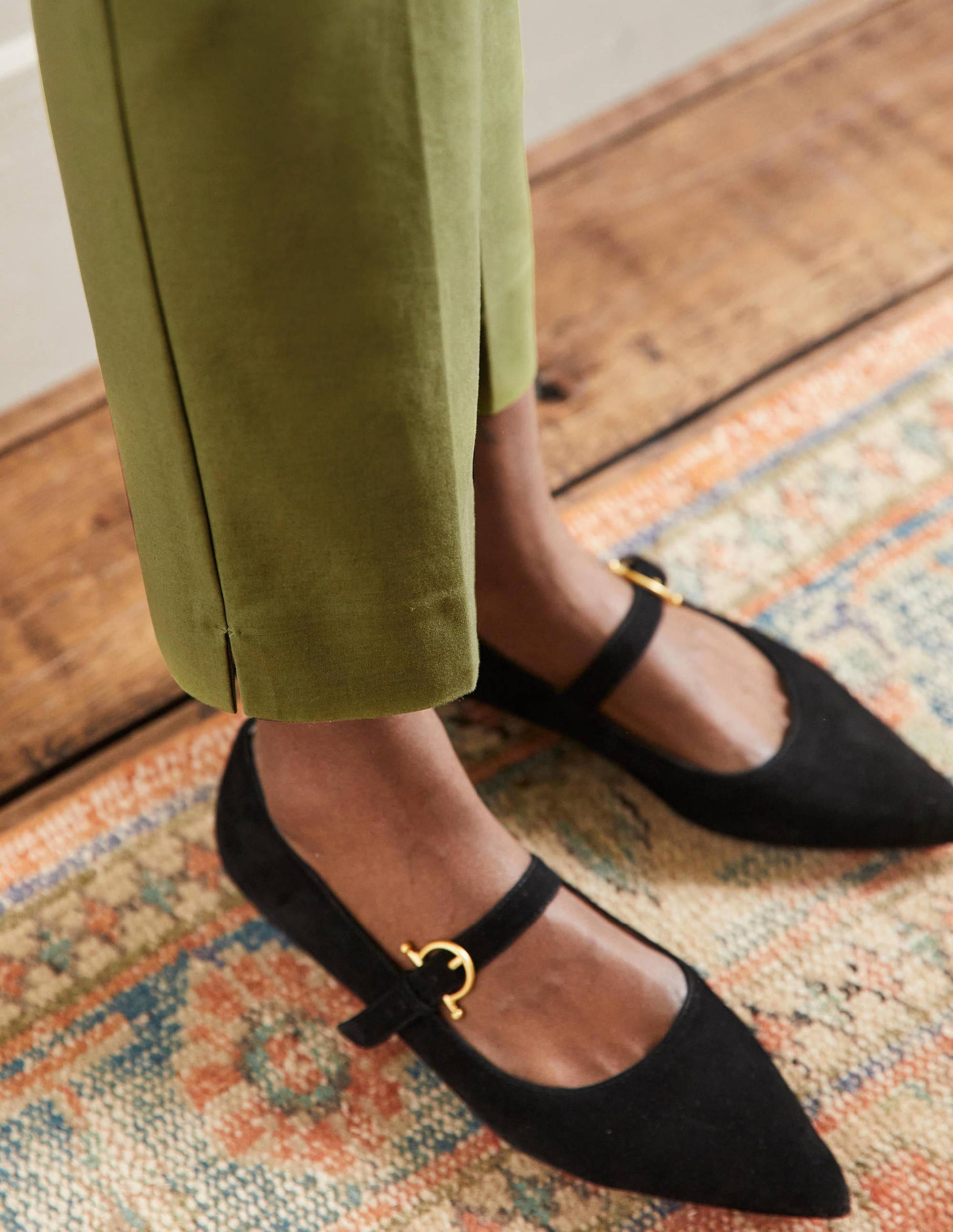 Richmond 7/8 Pants-Pea Green-2