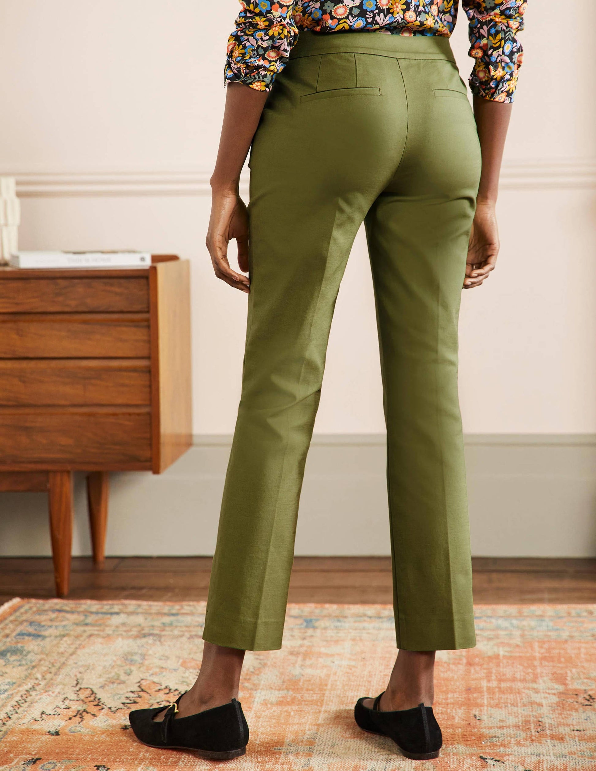 Richmond 7/8 Pants-Pea Green-3