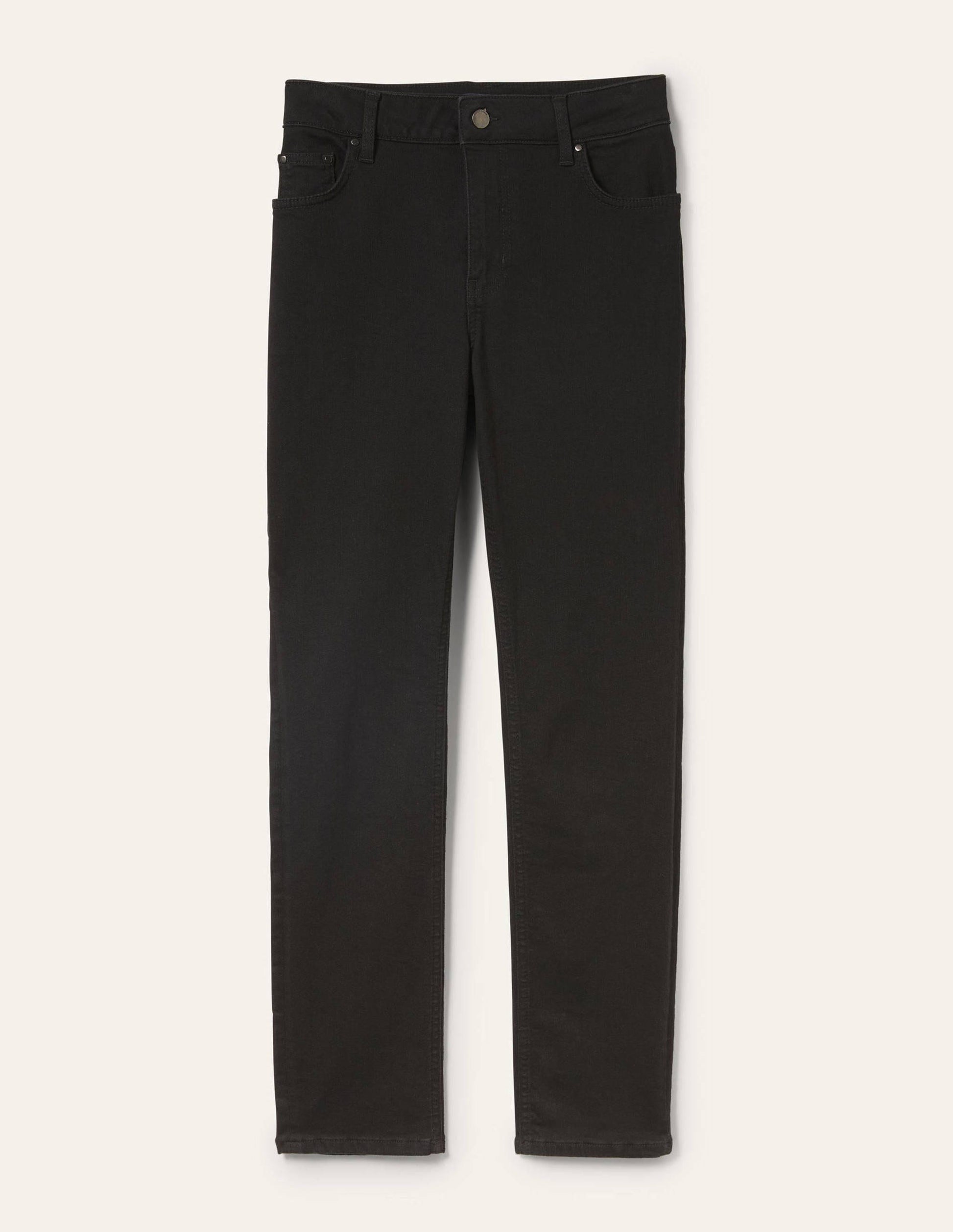 Slim Straight Jeans-Black-5