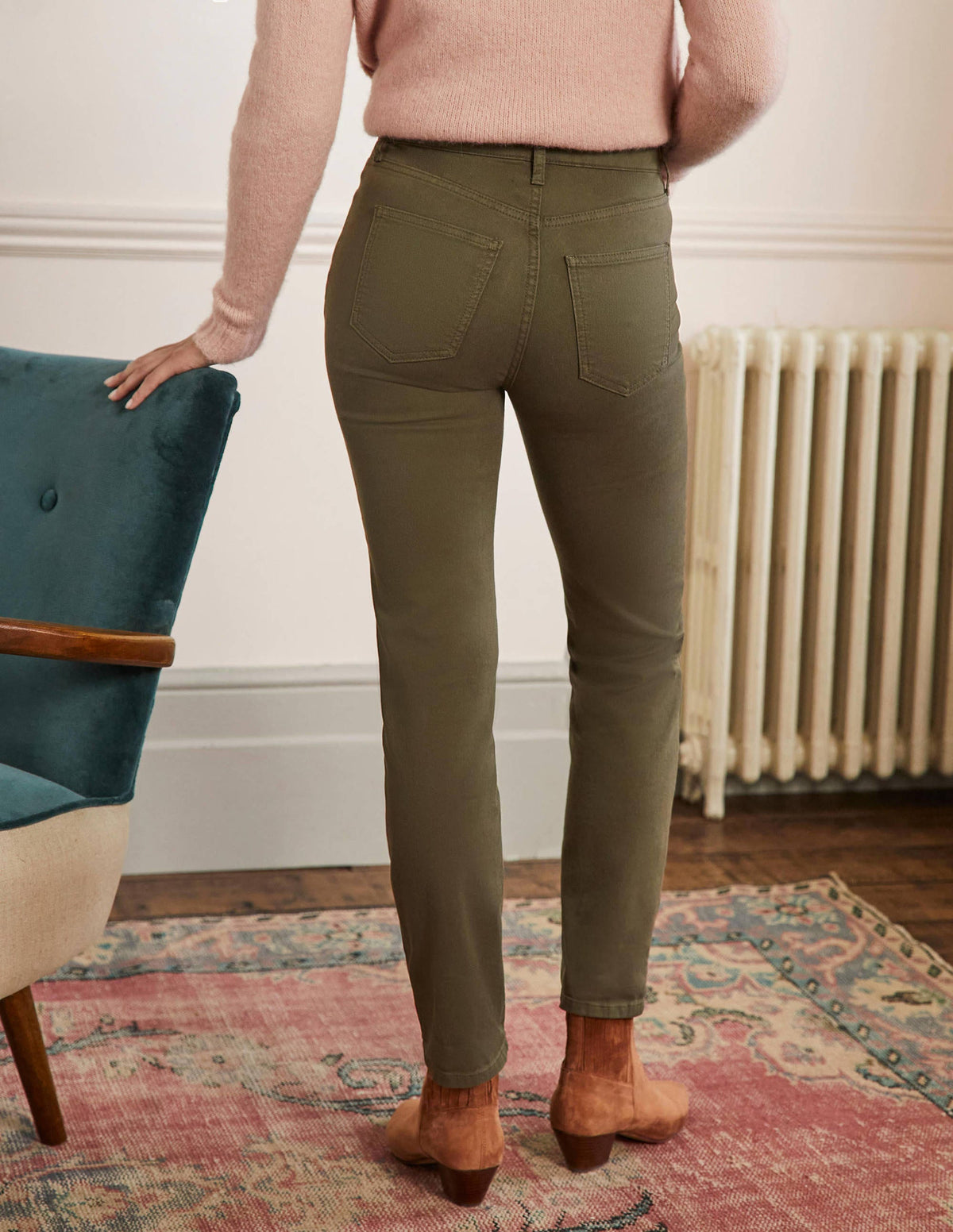 Slim Straight Jeans-Khaki - Image 3