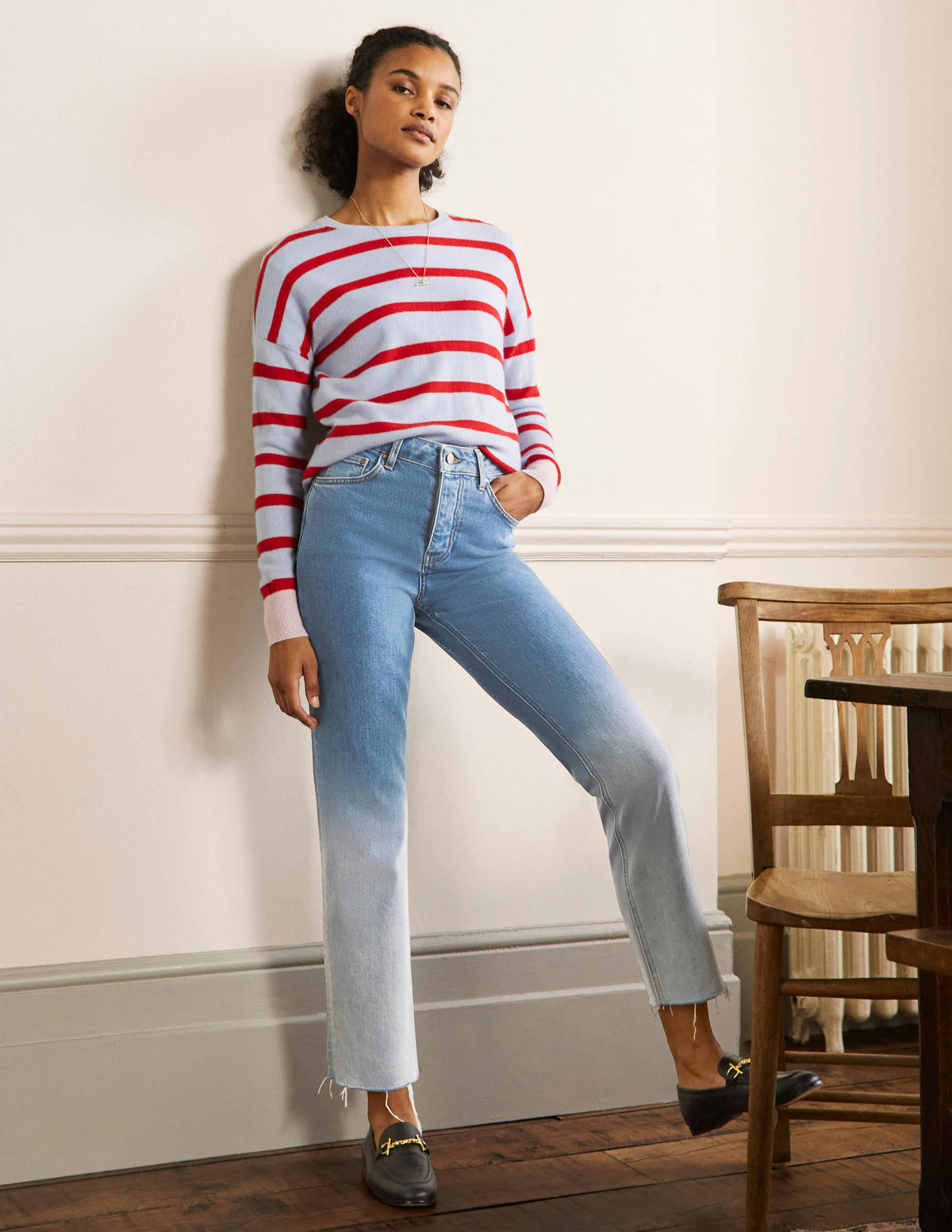 Relaxed Straight Jeans-Light Vintage Ombre - Image 1