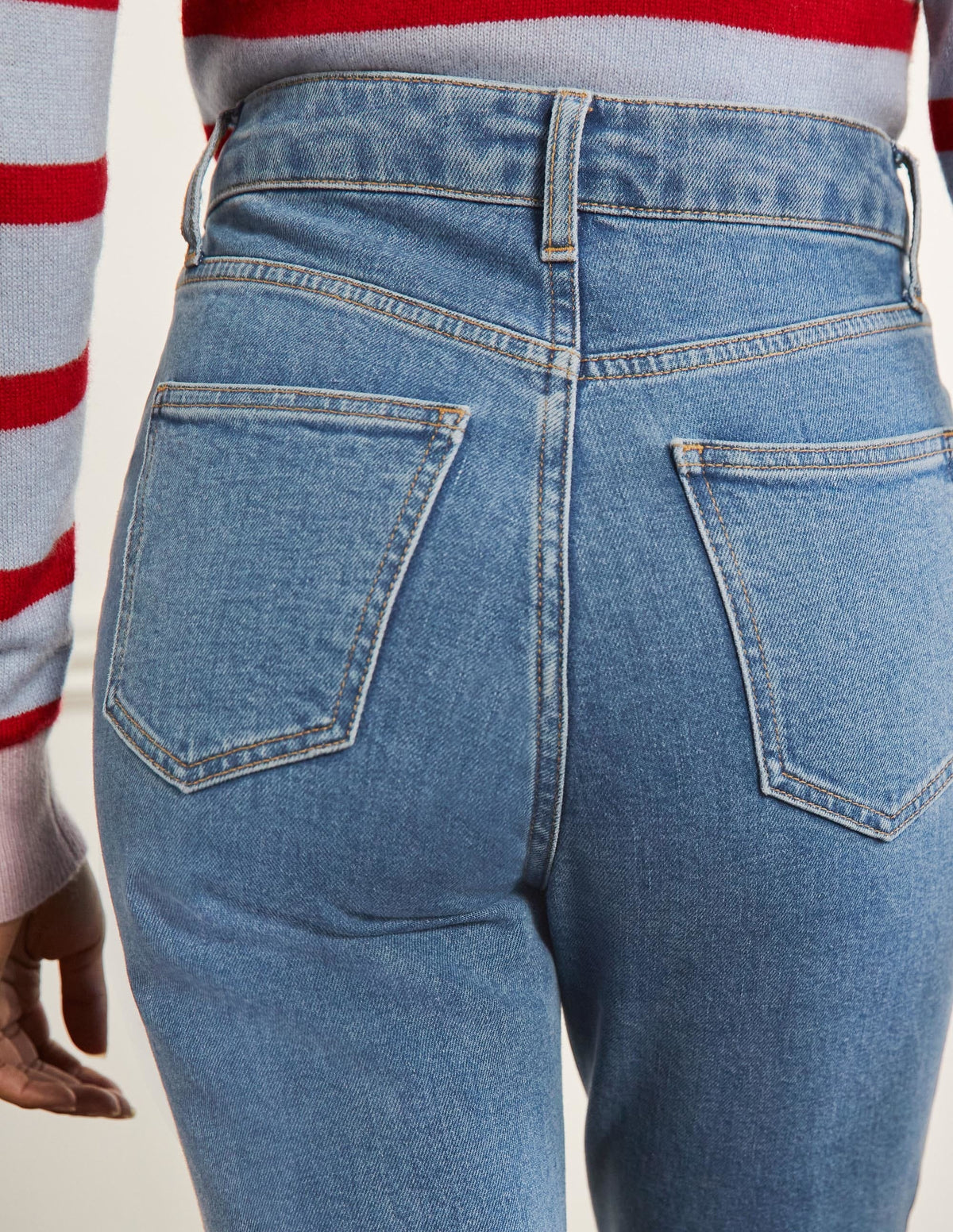Relaxed Straight Jeans-Light Vintage Ombre-2
