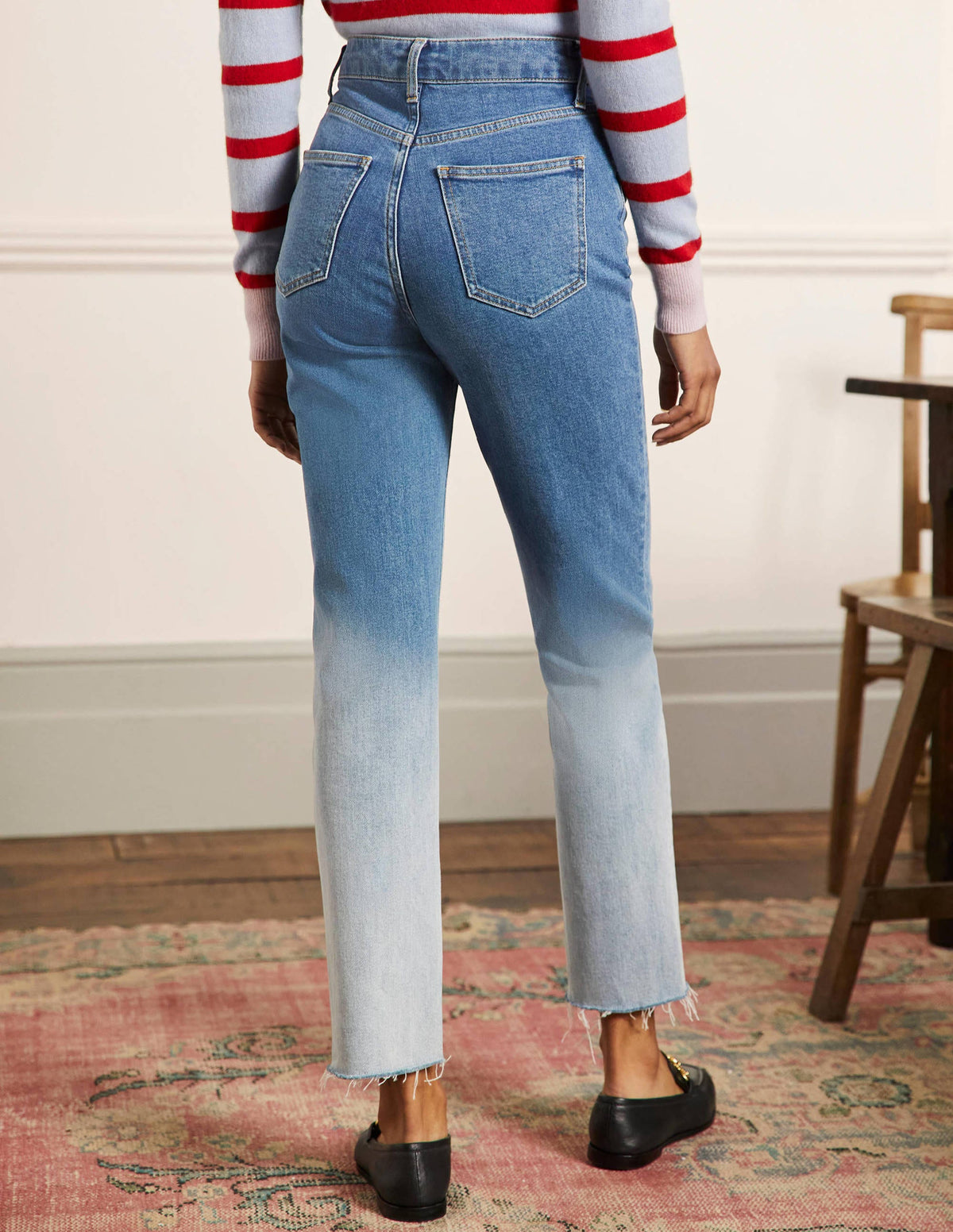 Relaxed Straight Jeans-Light Vintage Ombre-3