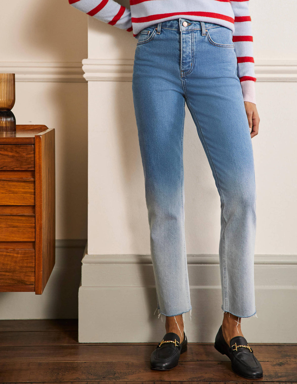 Relaxed Straight Jeans-Light Vintage Ombre - Image 4