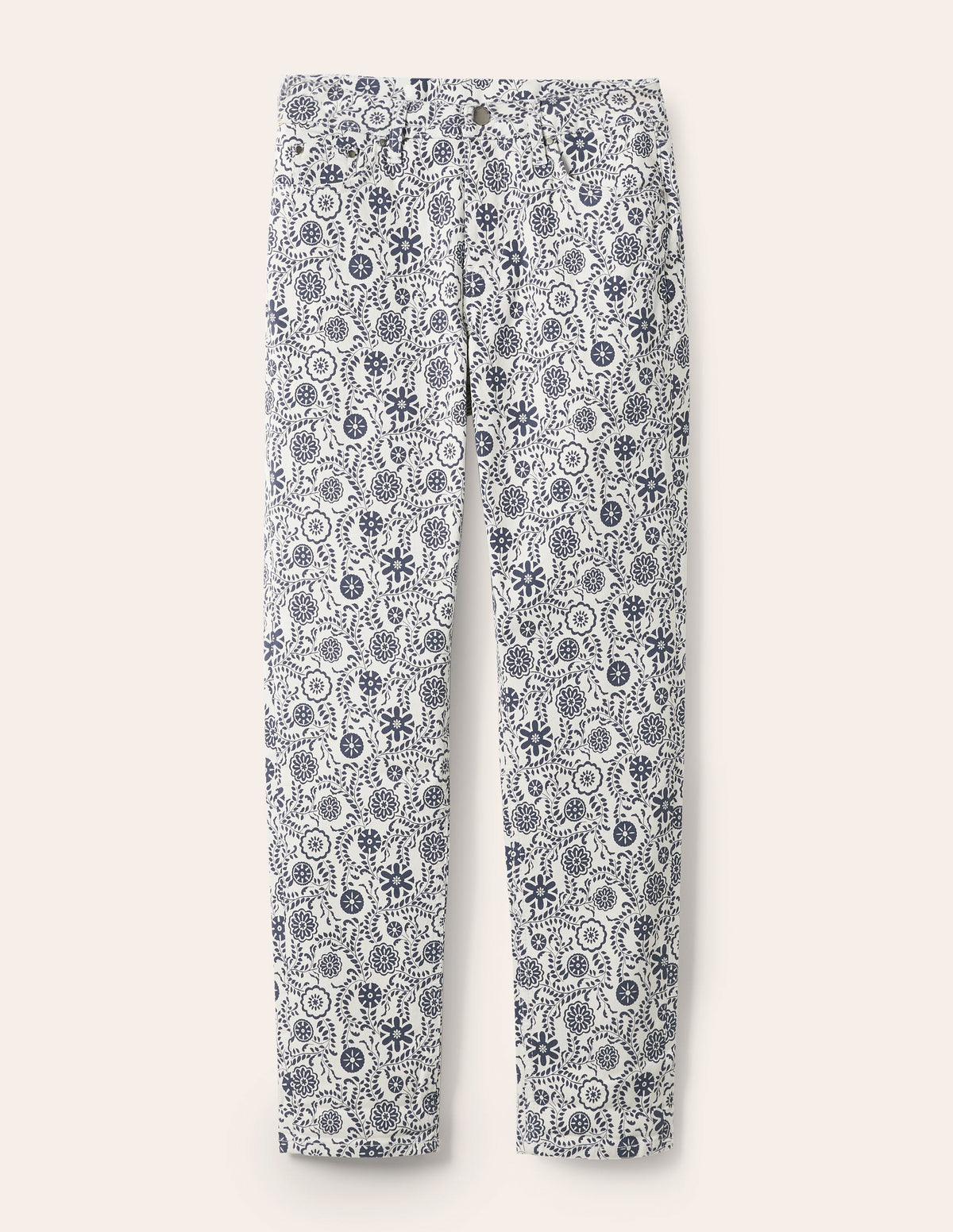 Girlfriend Jeans-Ivory, Opulent Garden - Image 5