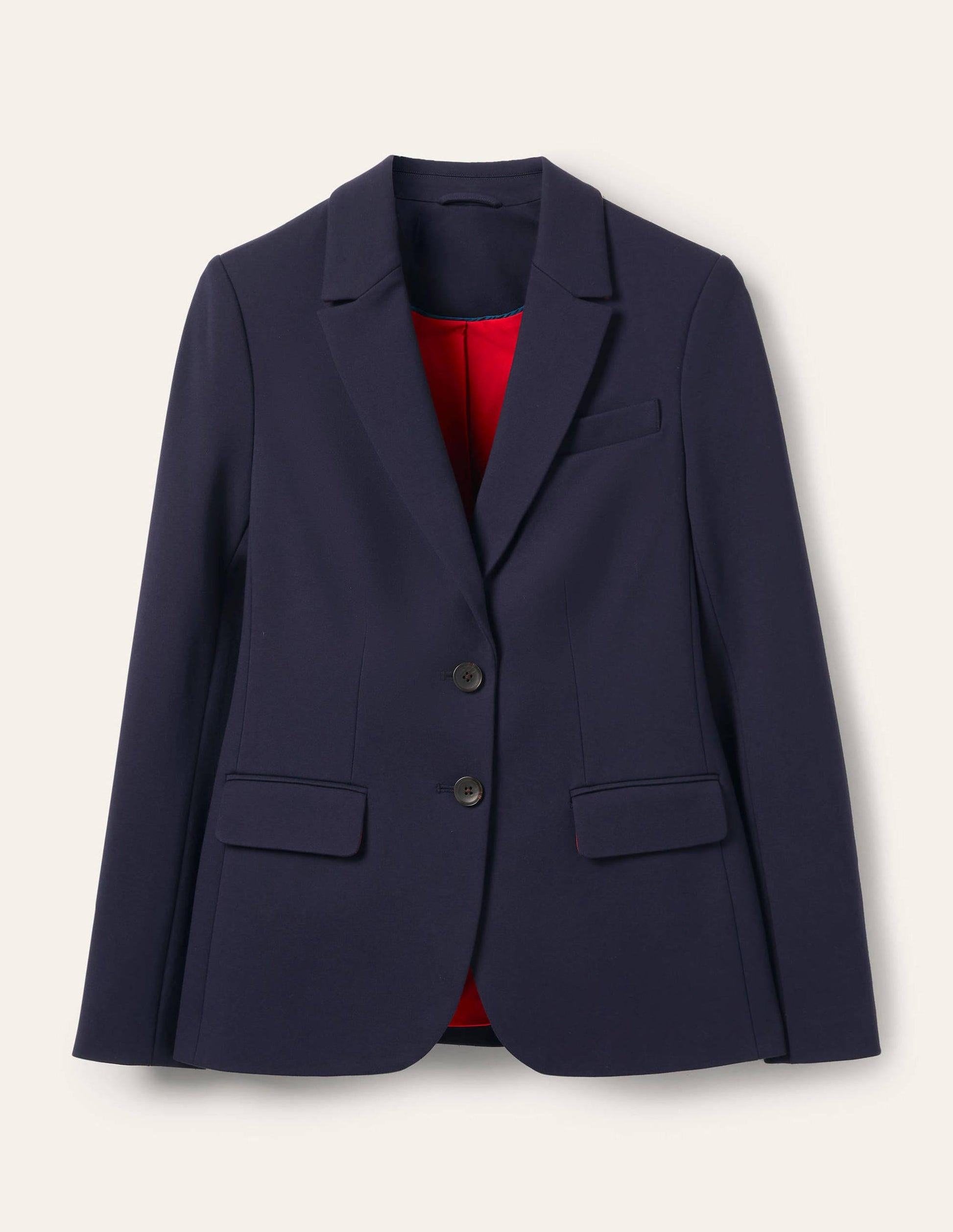 Stretch Jersey Blazer-Navy-5