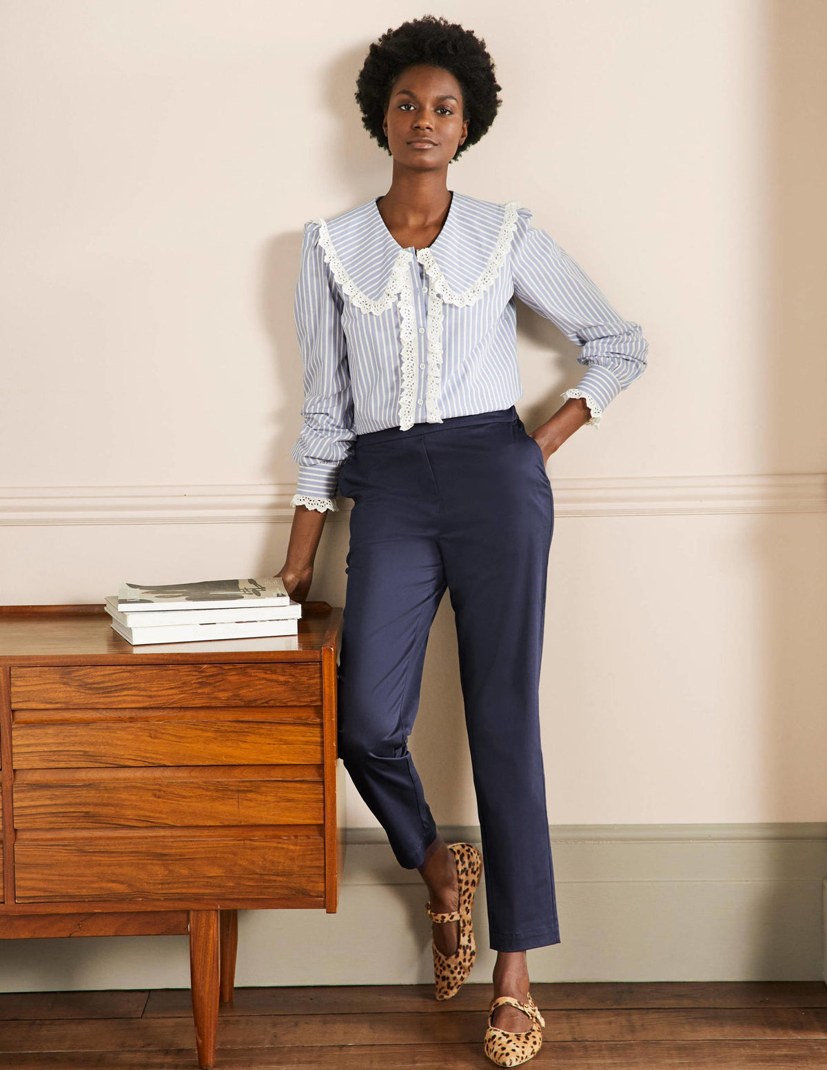 Pull On Pants-Navy-1