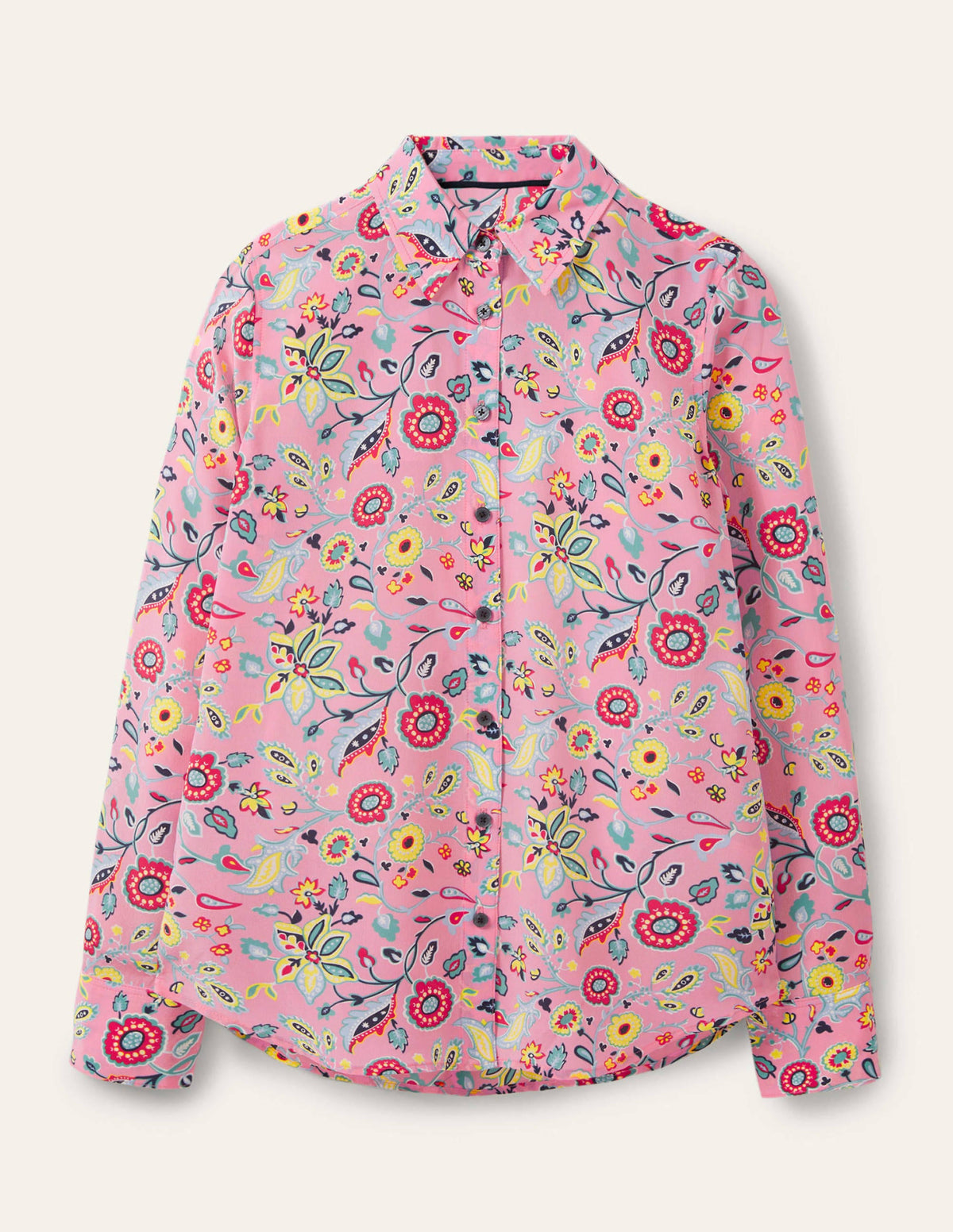 Silk Shirt-Sachet Pink, Opulent Paradise - Image 5