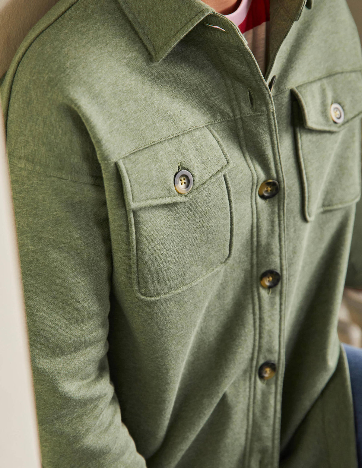 Jersey Shacket-Alder Marl - Image 2