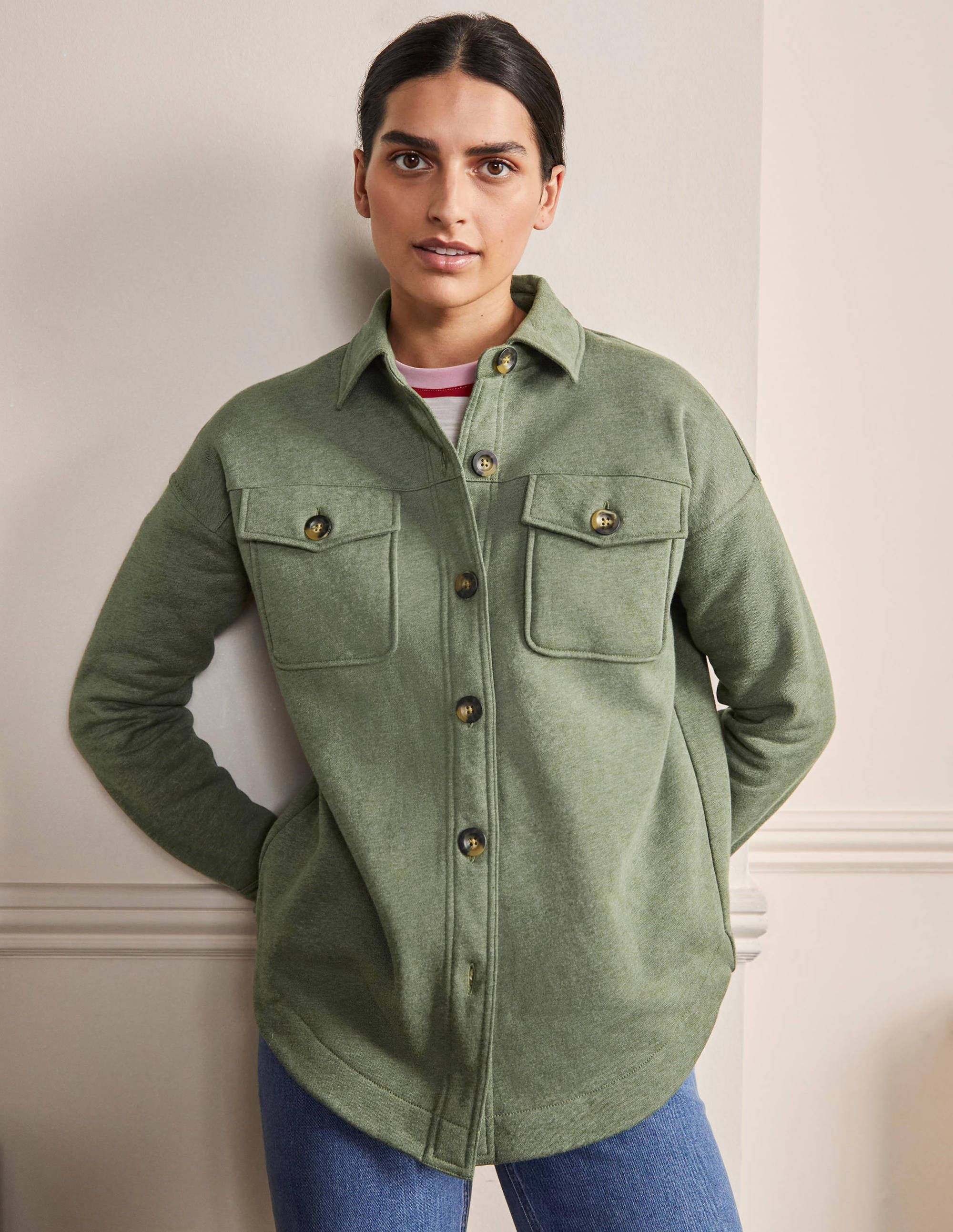 Jersey Shacket-Alder Marl - Image 4