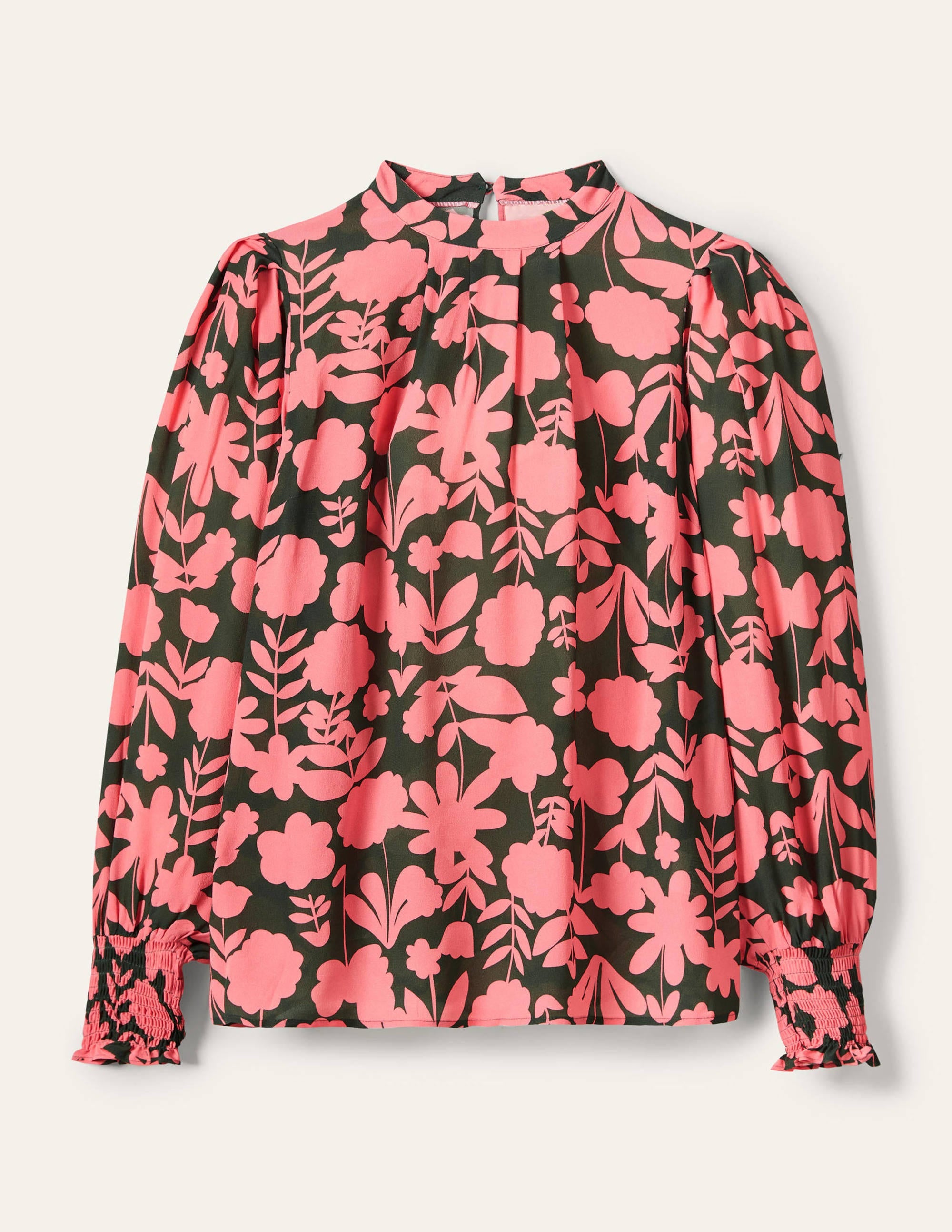 Deep Smocked Cuff Top-Marsh, Flora Bloom - Image 6