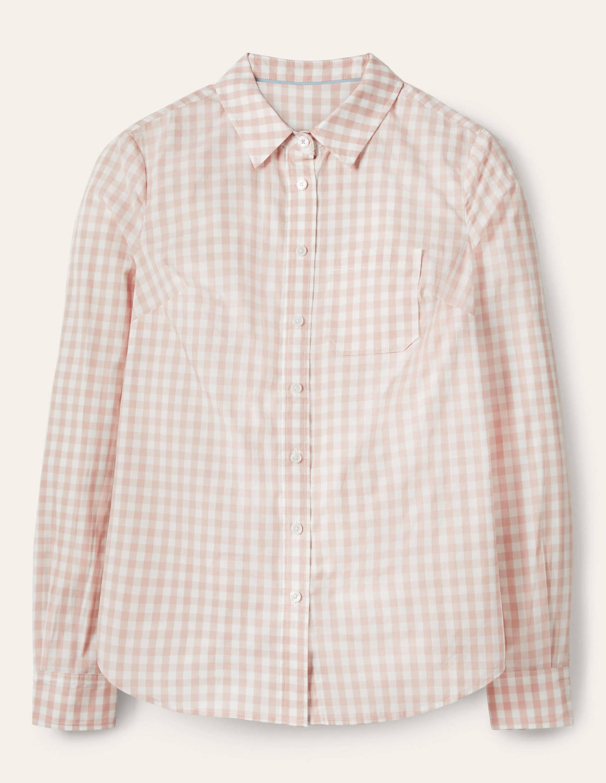 Classic Cotton Shirt-Pink Gingham-7