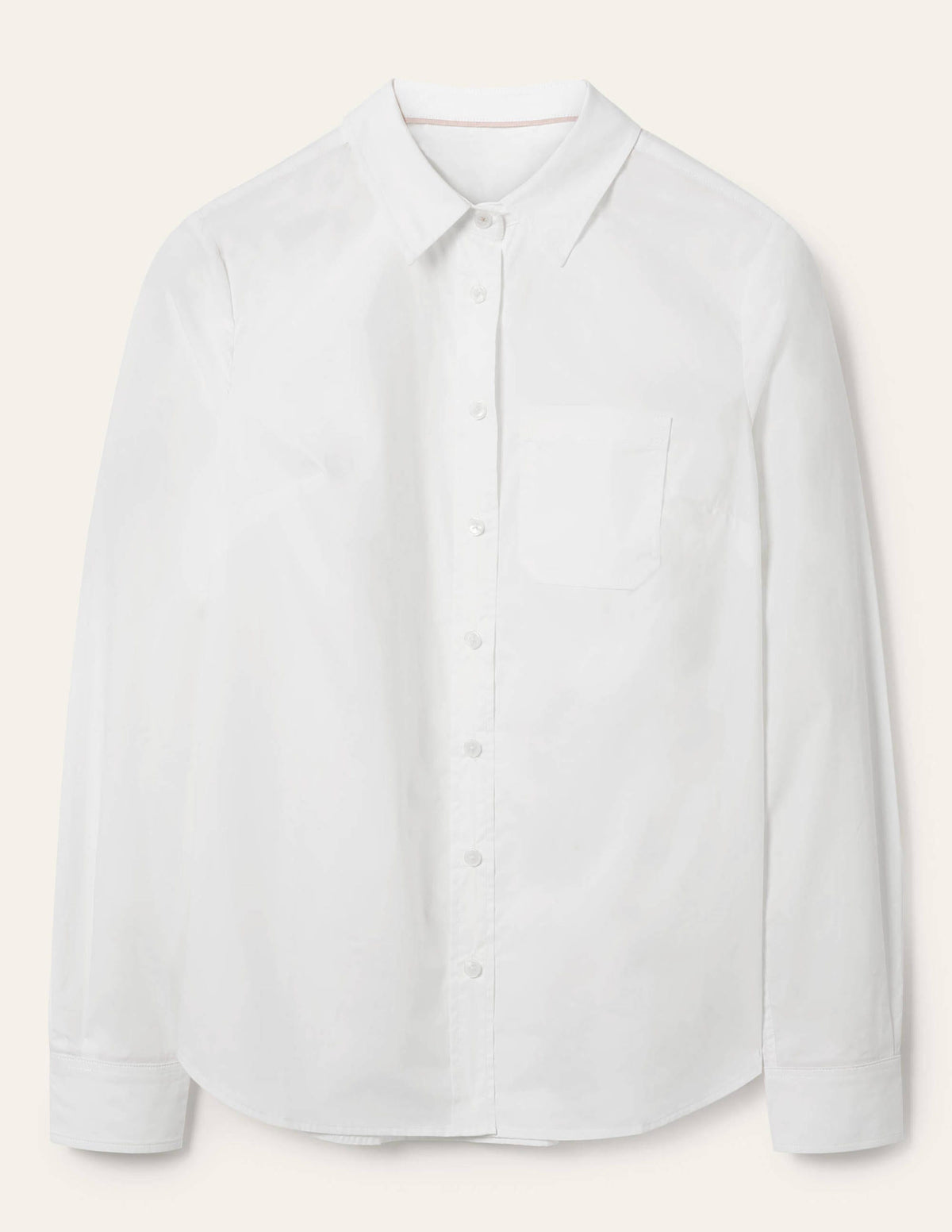 Classic Cotton Shirt-White - Image 9
