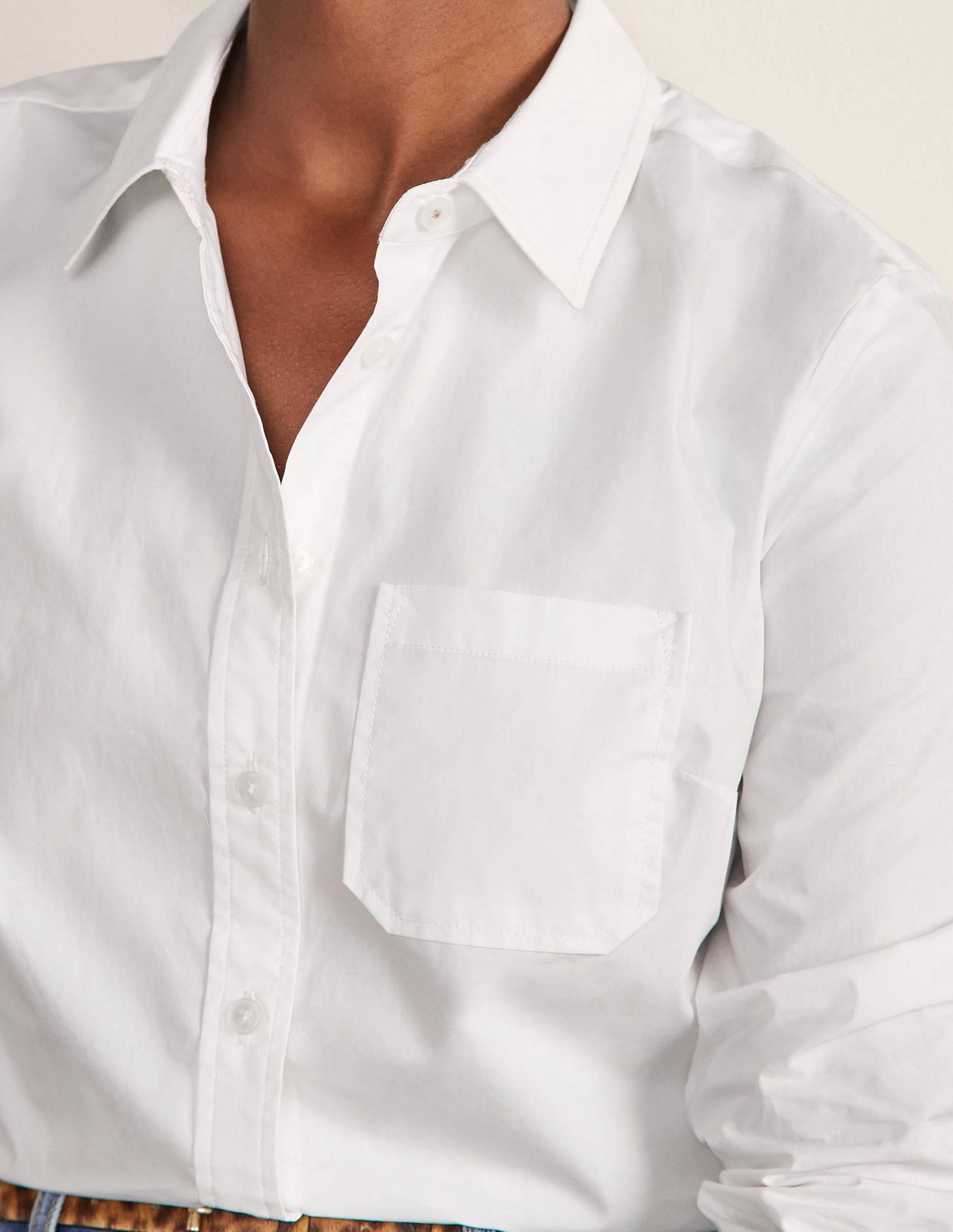 Classic Cotton Shirt-White-2