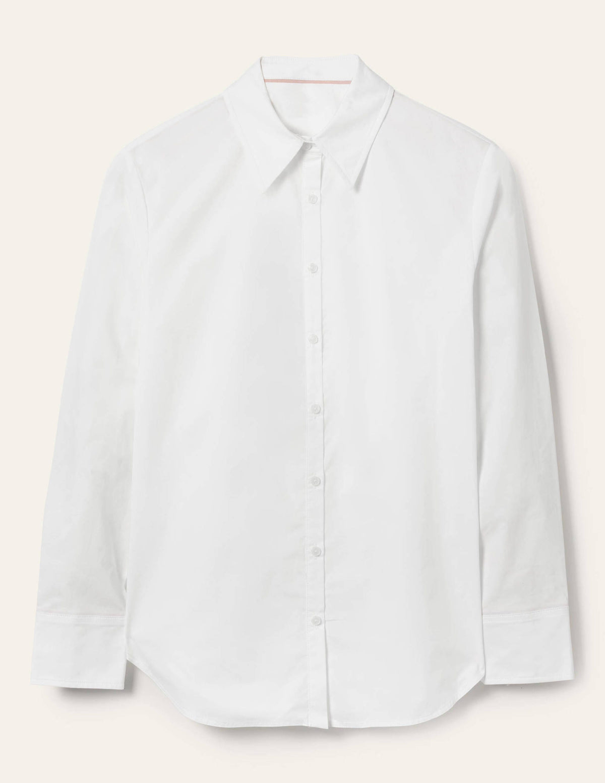 Relaxed Cotton Shirt-White-6