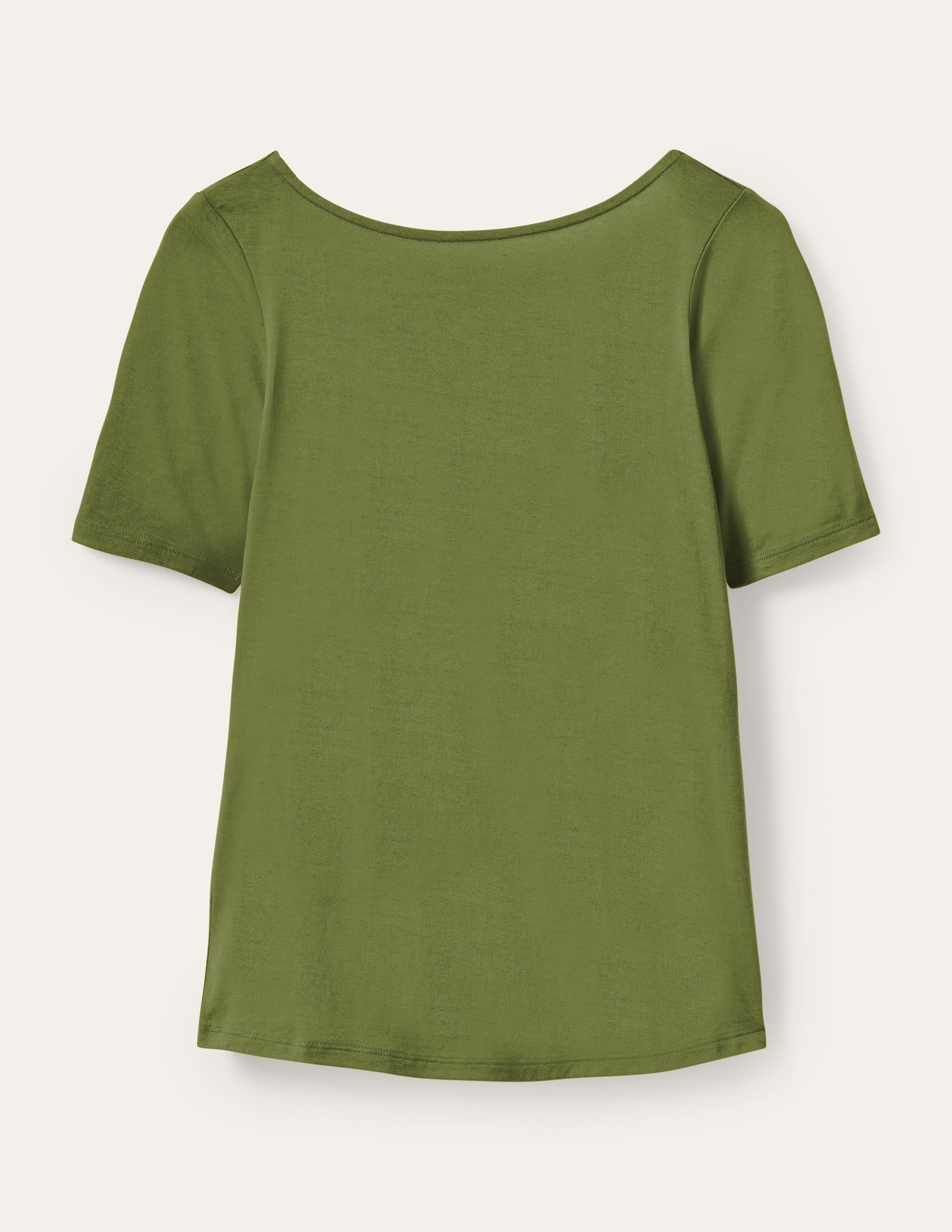 Supersoft Scoop Back T-Shirt-Pea - Image 6