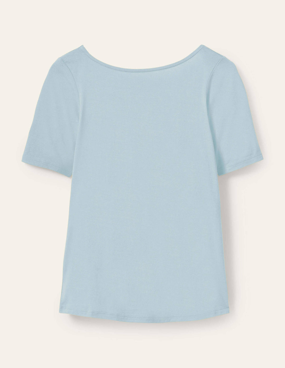 Supersoft Scoop Back T-Shirt-Dawn Sky-5