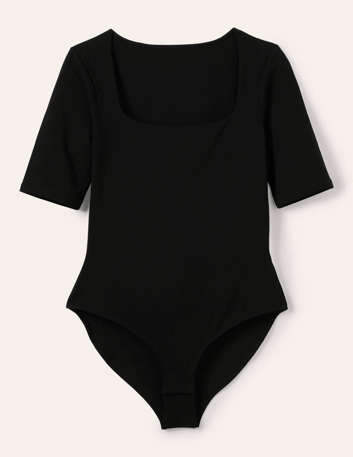 Square Neck Bodysuit-Black-6