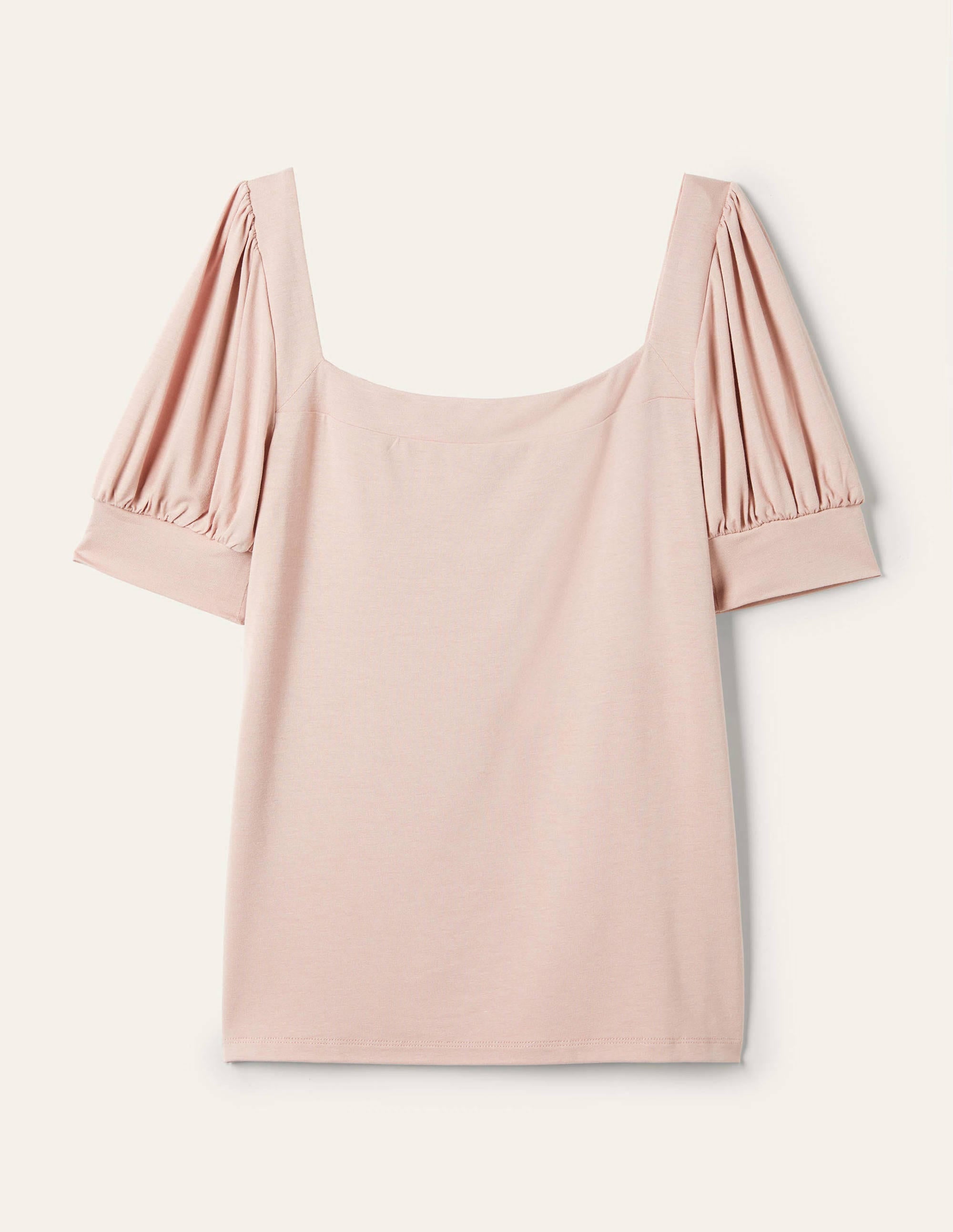 Eva Square Neck Jersey Top-Milkshake - Image 5