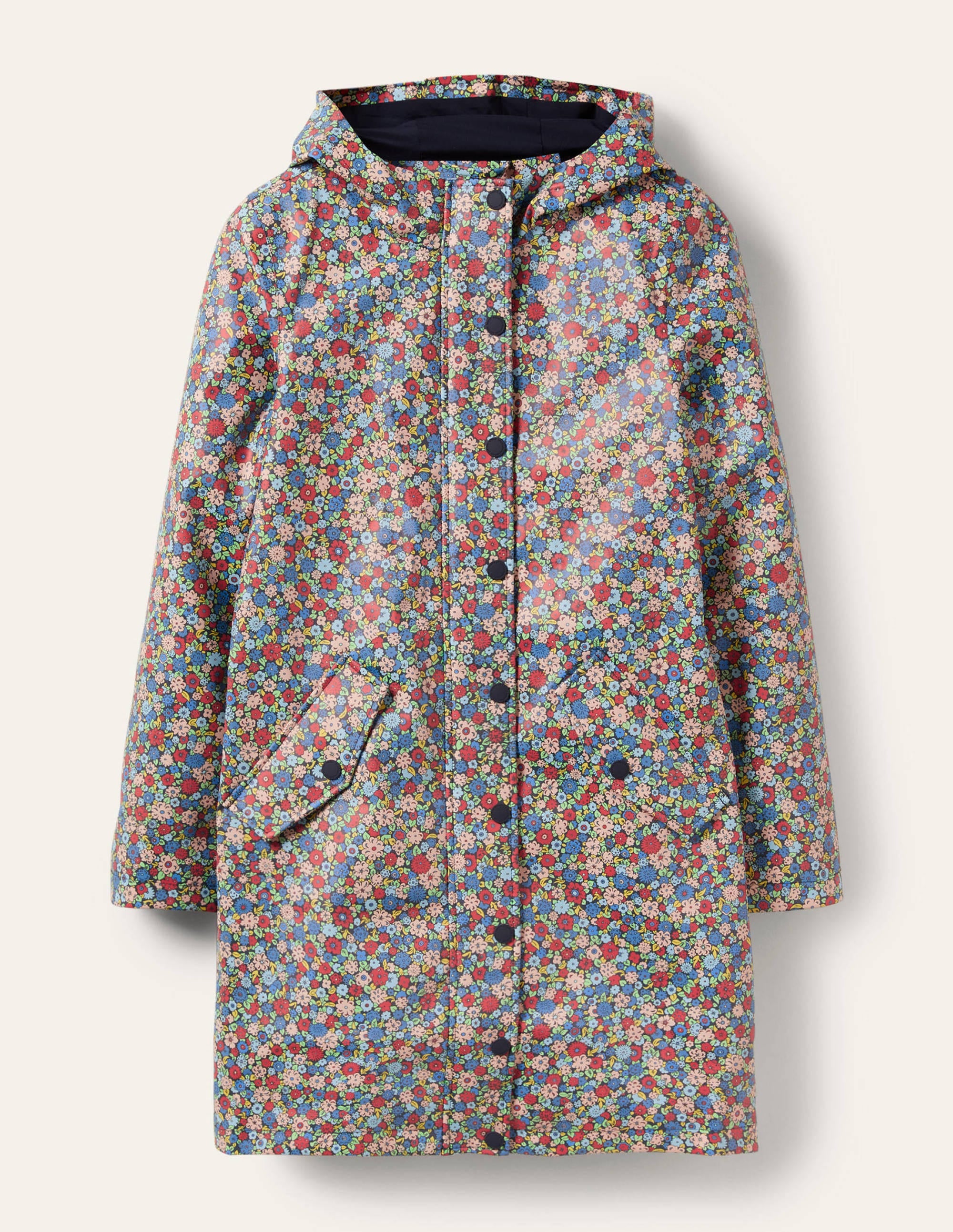 Morris Waterproof Mac-Navy, Floret Cluster - Image 5