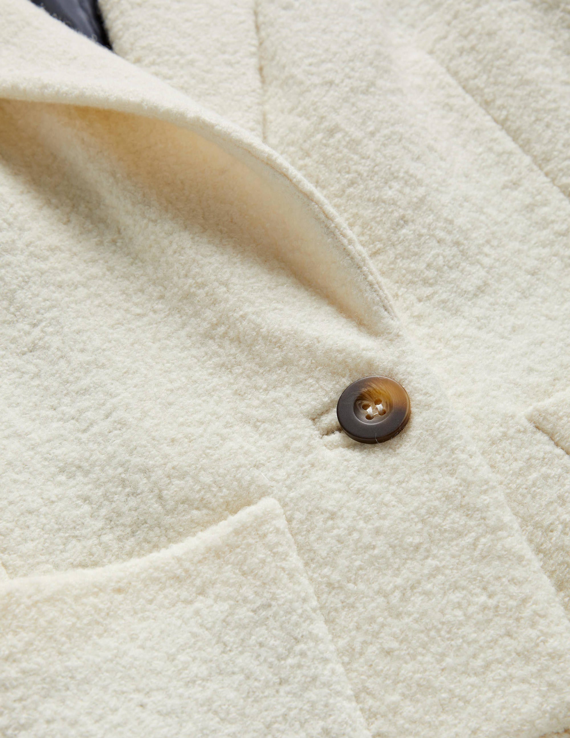 Bella Textured Wool Blazer-Ivory - Image 5