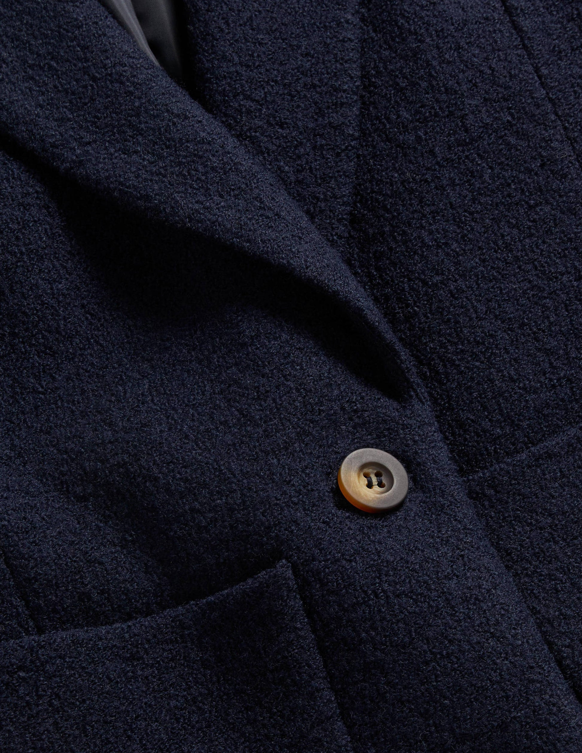 Bella Textured Wool Blazer-Navy-8