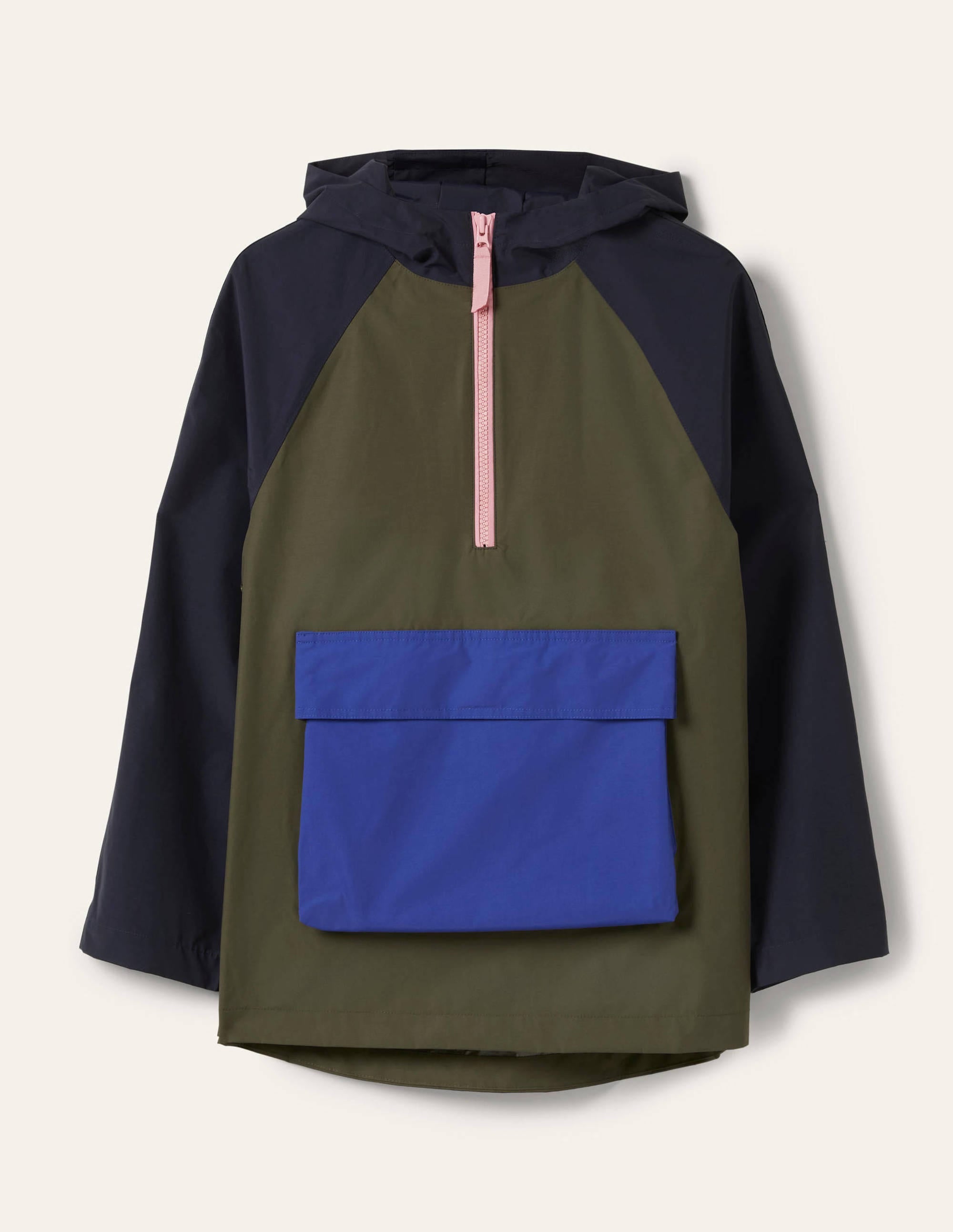 Belle Packaway Anorak-Navy/Khaki - Image 6