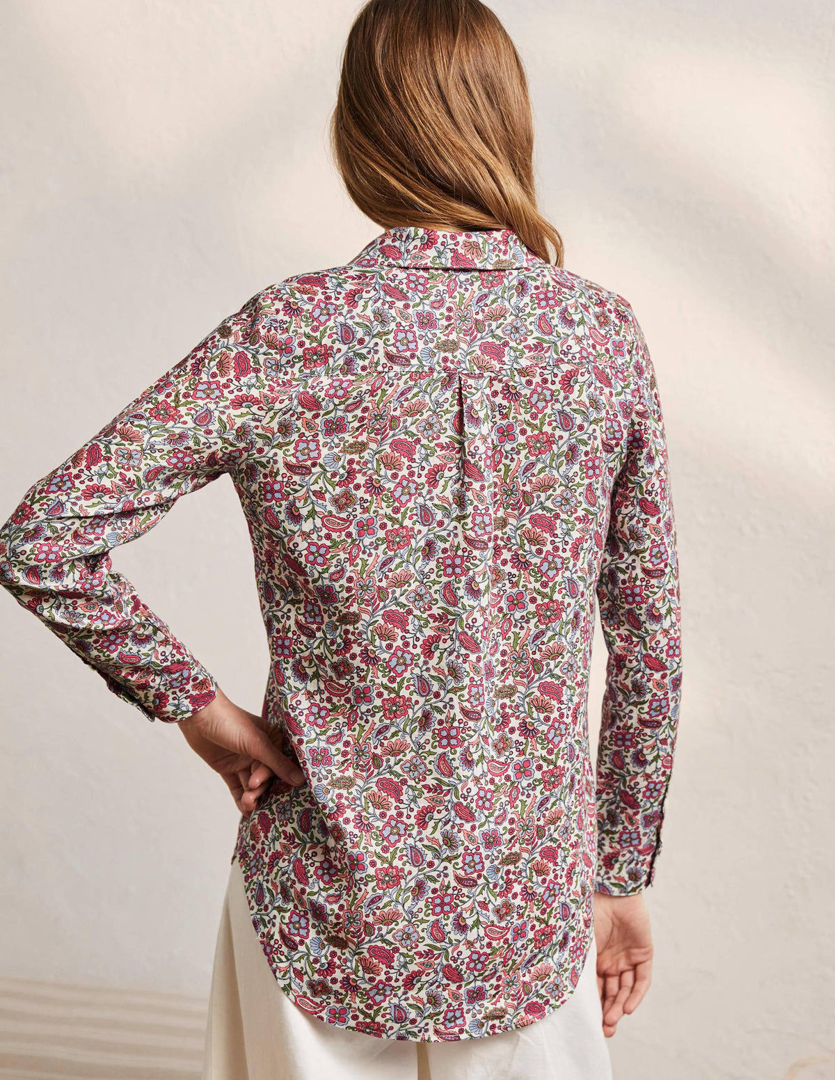 Linen Shirt-Ivory, Oriental Paradise-3
