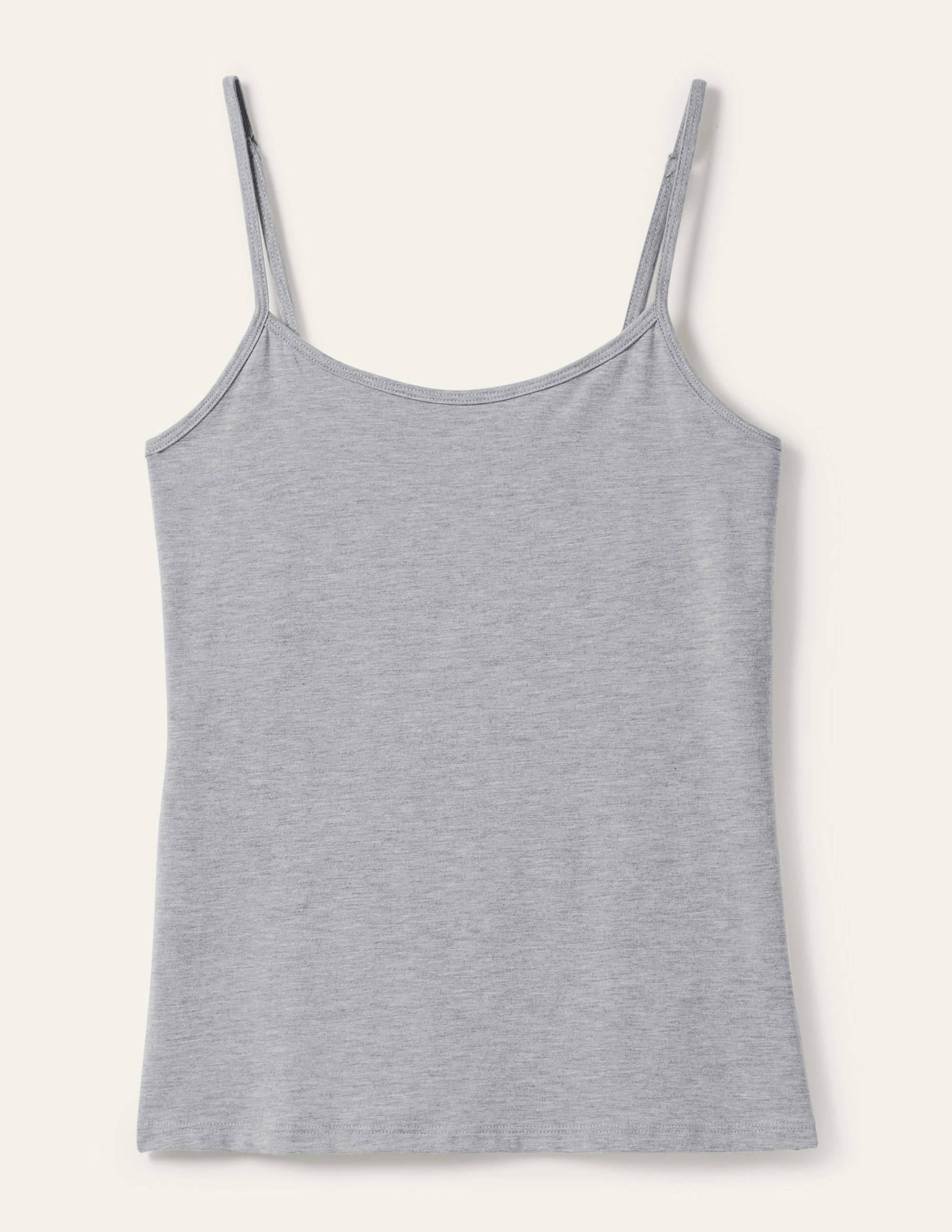 Plain Cami Top-Grey Marl - Image 7