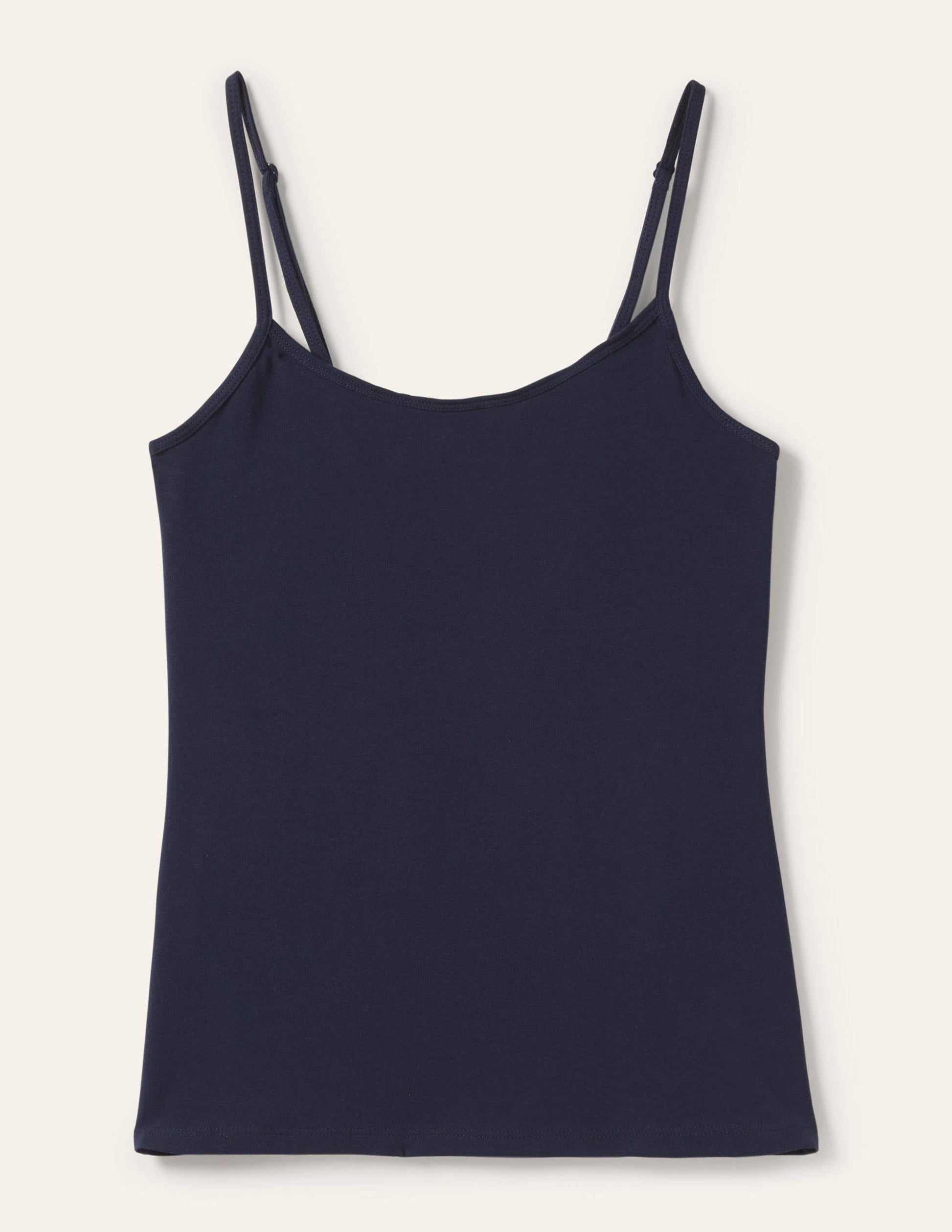 Plain Cami Top-Navy-11
