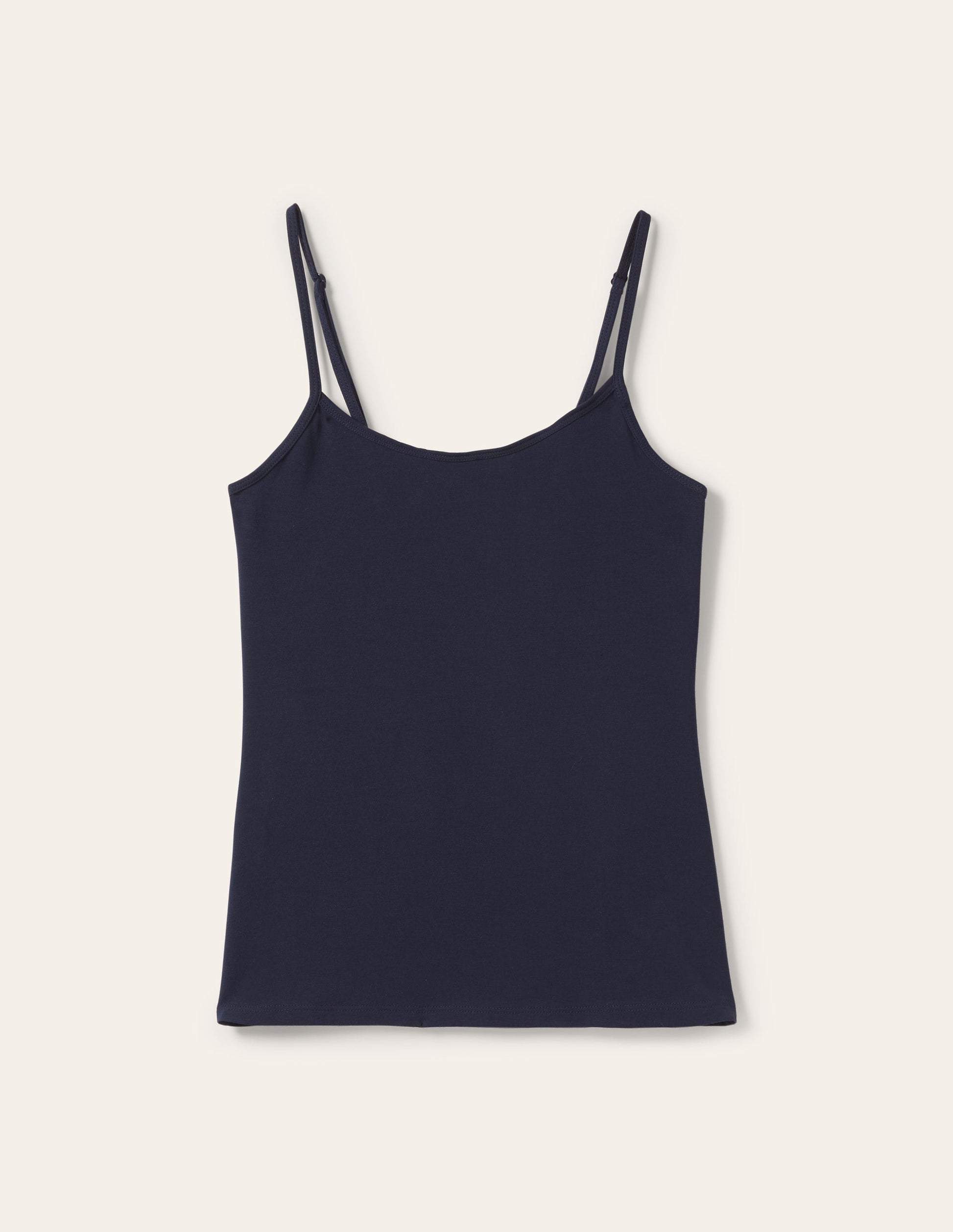 Plain Cami Top-Navy-12