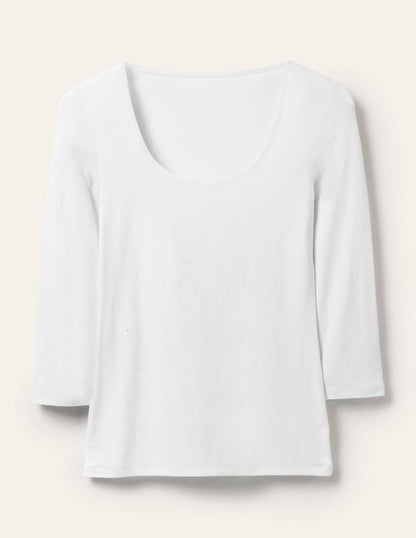 Double Layer Front Top-White-5